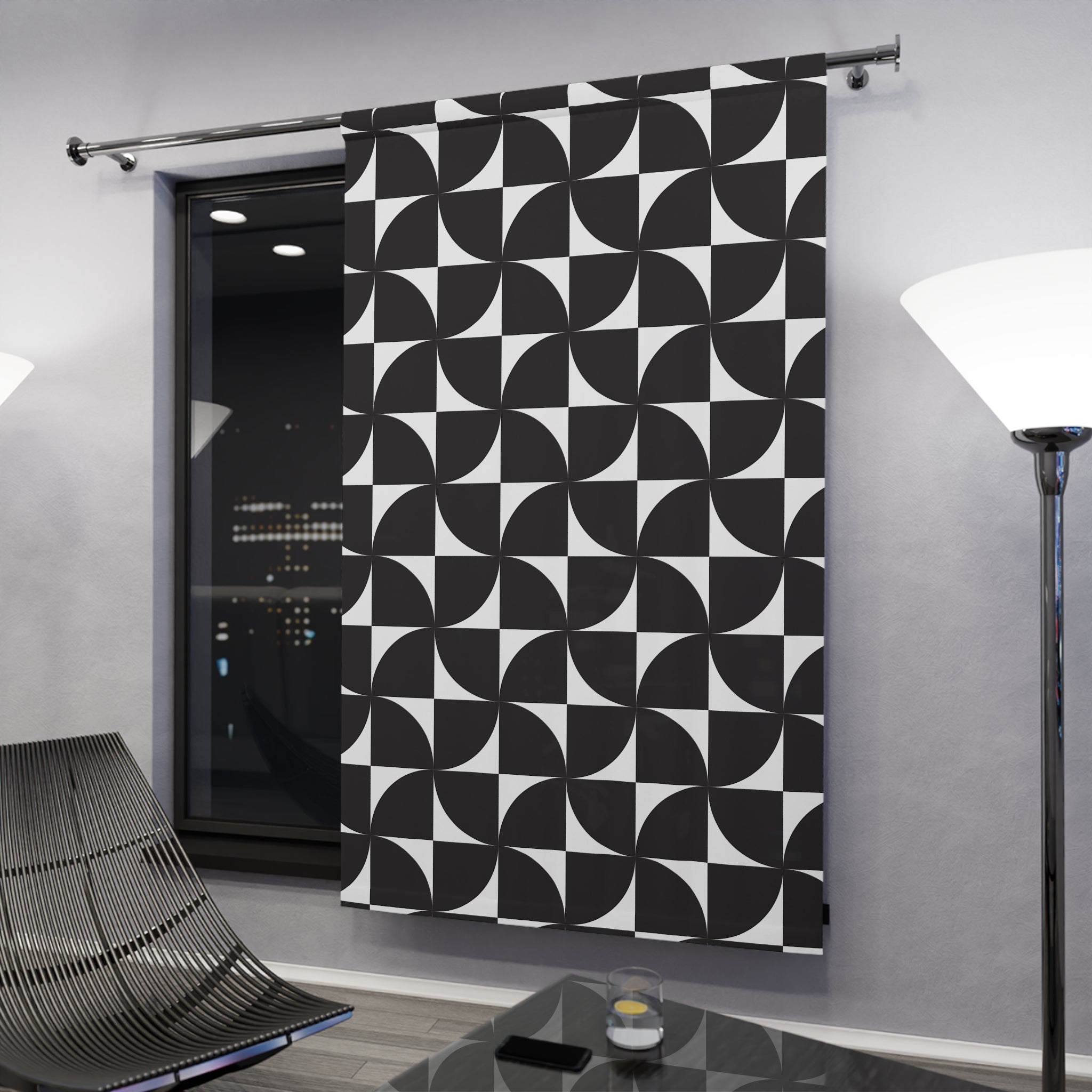 Zumwhere Geometric Blackout Window Curtain