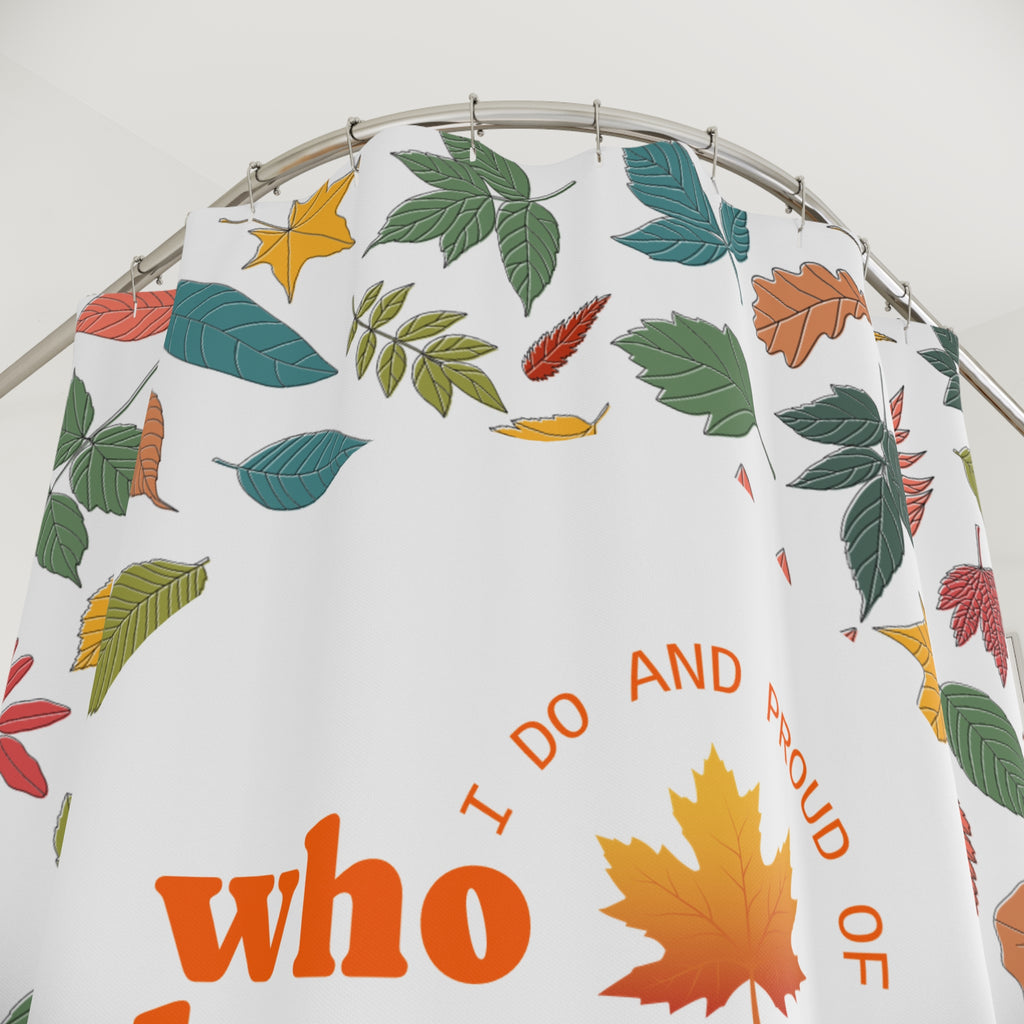 Autumn Leaves Shower Curtain, Fall Decor, Bathroom Accessories, Seasonal Home Decor, Thanksgiving Gifts