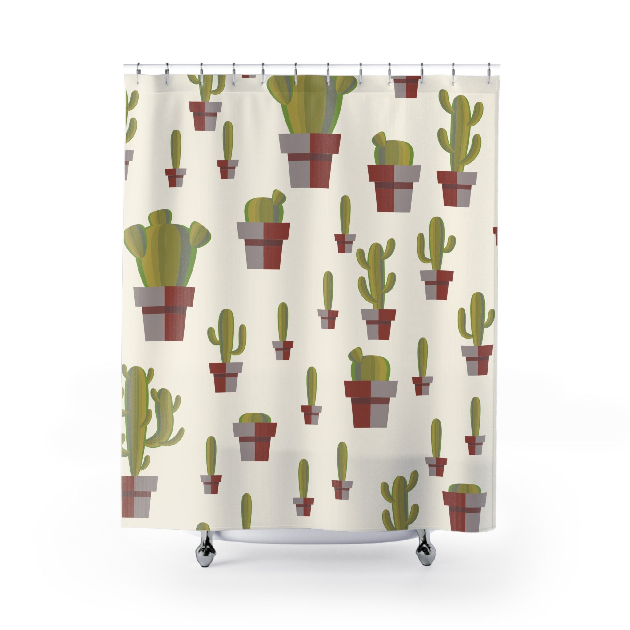 Naturalish Cactus Shower Curtain