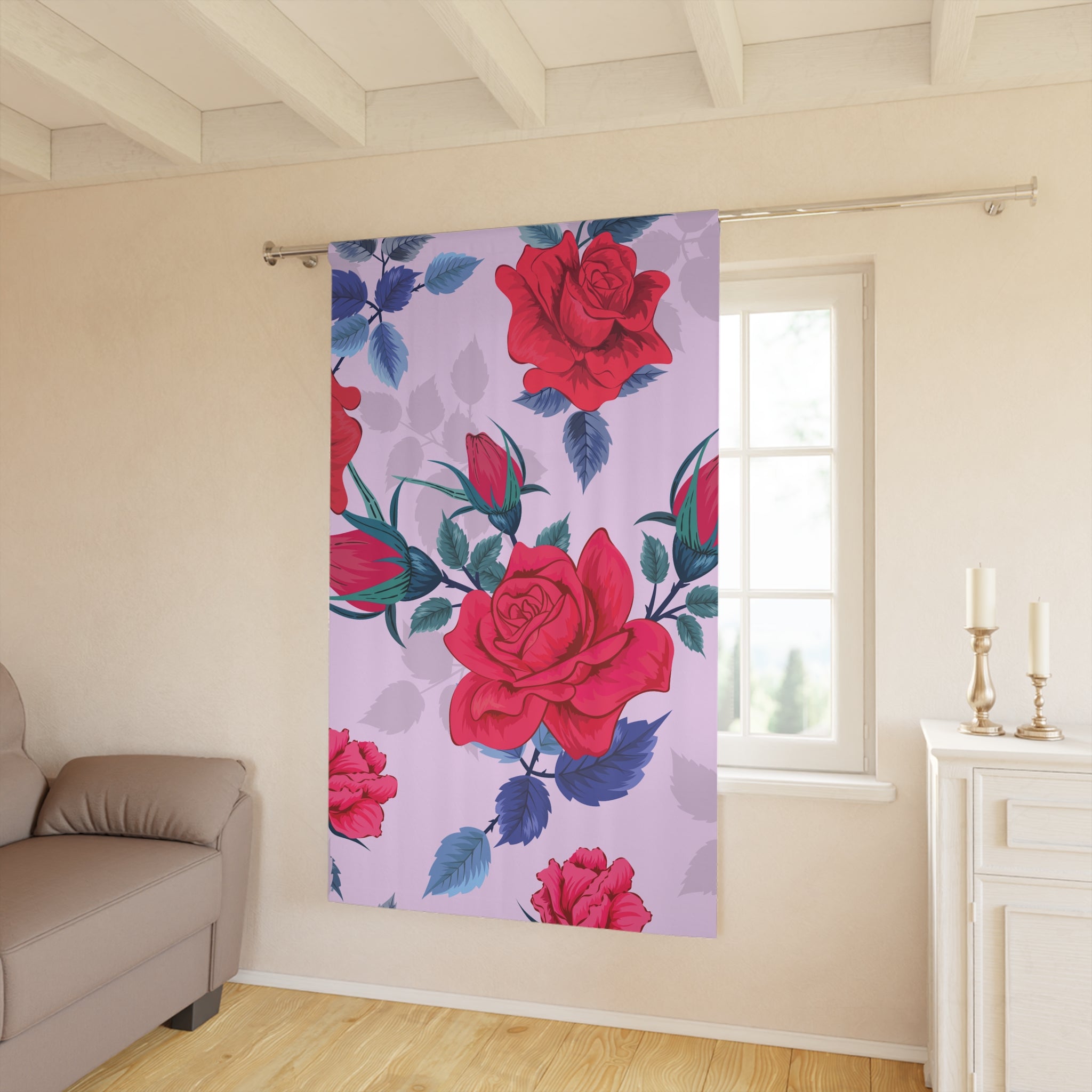 Rosey Sister Naturalish Blackout Window Curtain