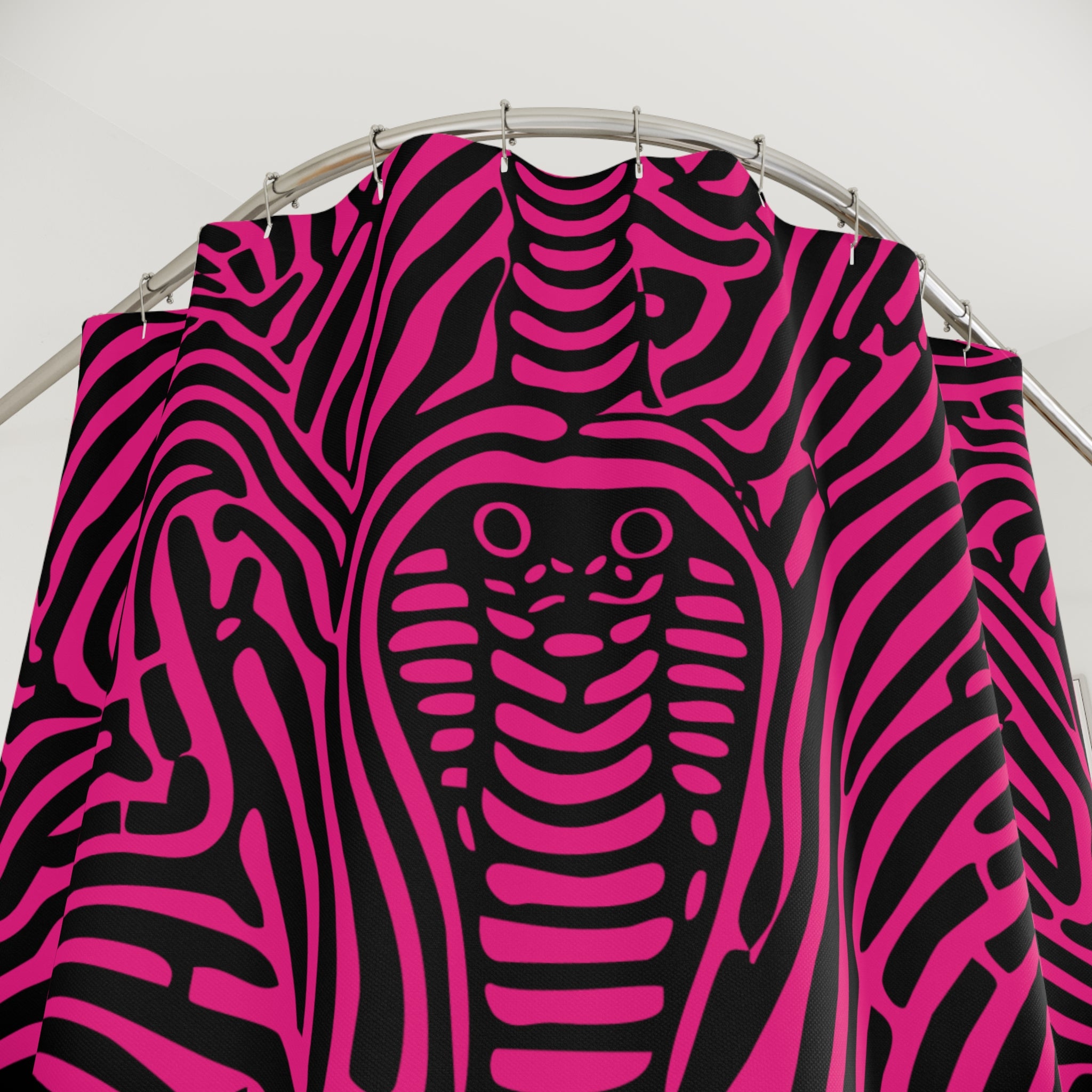 Oh My a Pinkish Cobra Design Shower Curtain