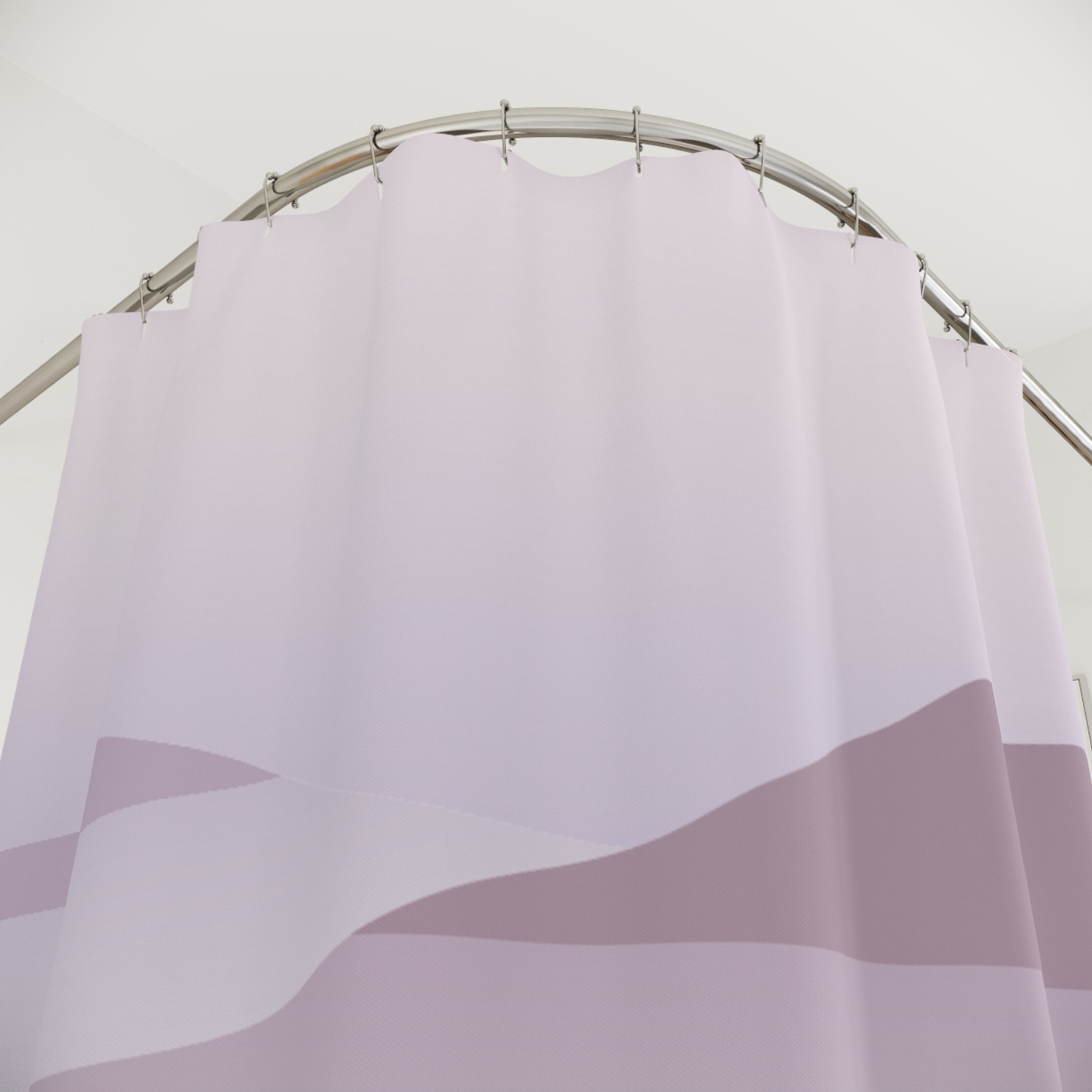 Serene Gradient Mountain Shower Curtain | Minimalist Bathroom Decor, Home Styling, Modern Wall Art, Gift for Her, Spa Vibes