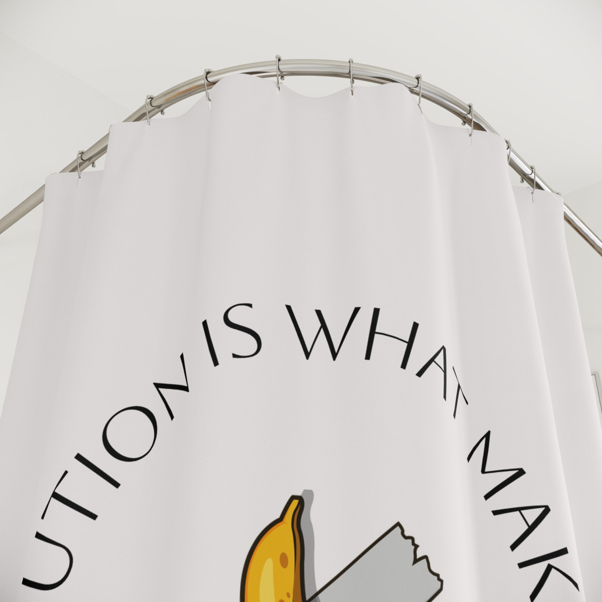 Taped Banana Motivational Shower Shower Curtain with Motivational Quote, Unique Bathroom Decor, Gift for Entrepreneurs, Funny Bathroom Accessories, Home [...]