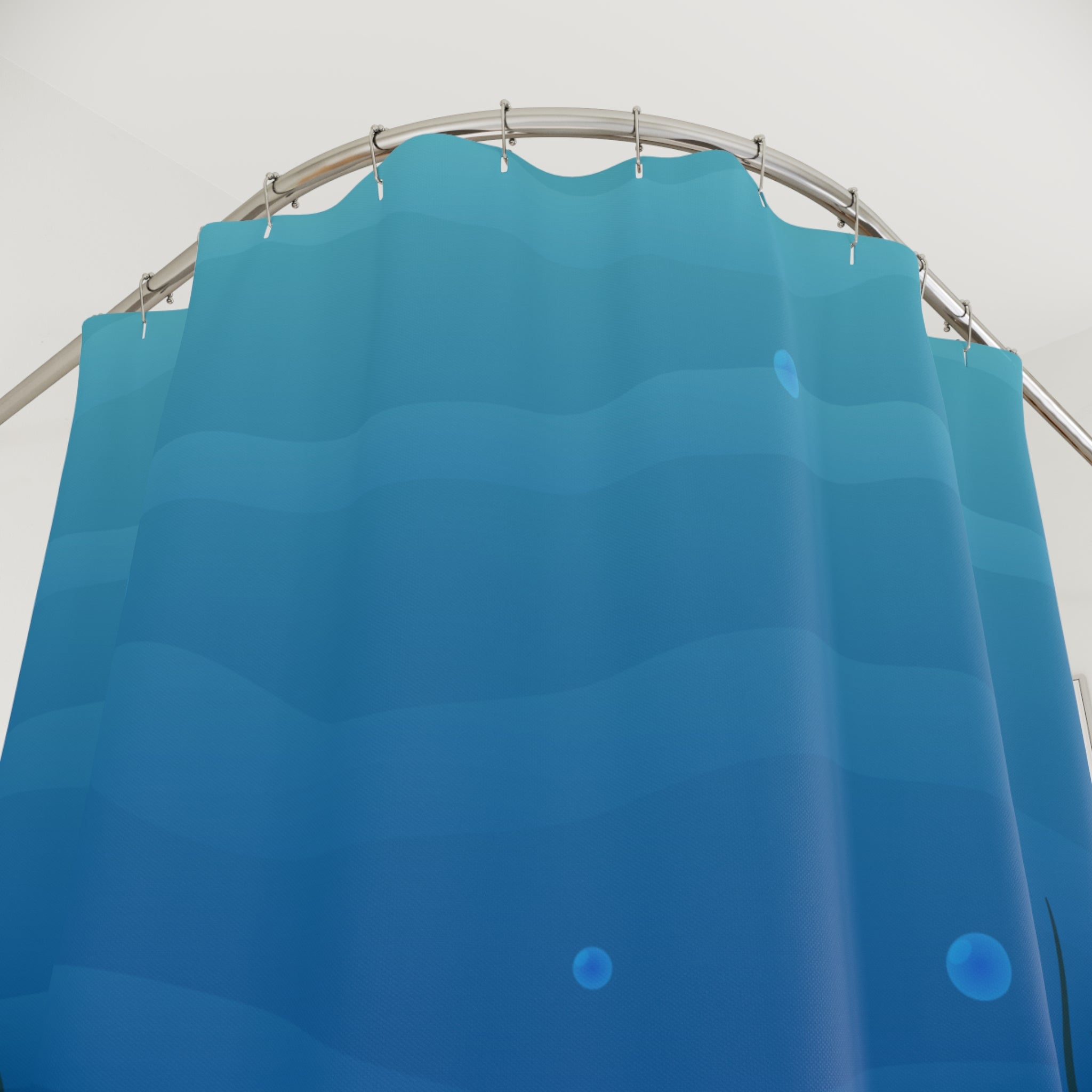 Underwater Scene Shower Curtain | Ocean Decor, Nautical Bathroom, Beach-Themed Gift, Home Spa, Coastal Vibes