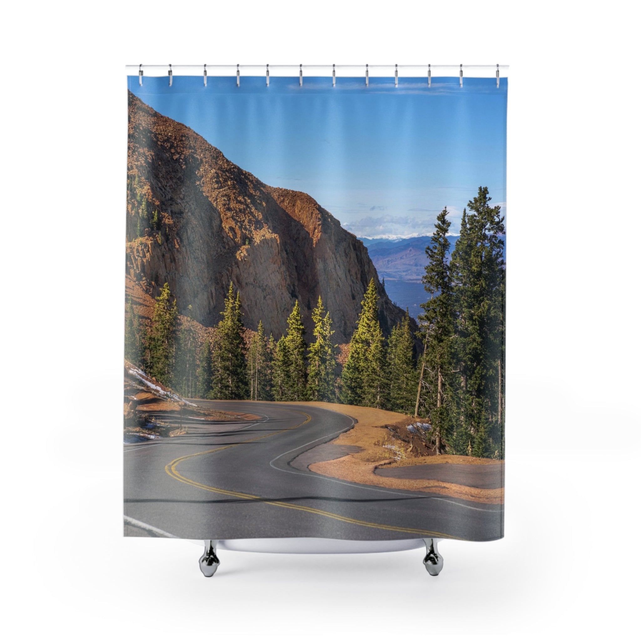 Colorado Pikes Peak Mountain Escape Shower Curtain