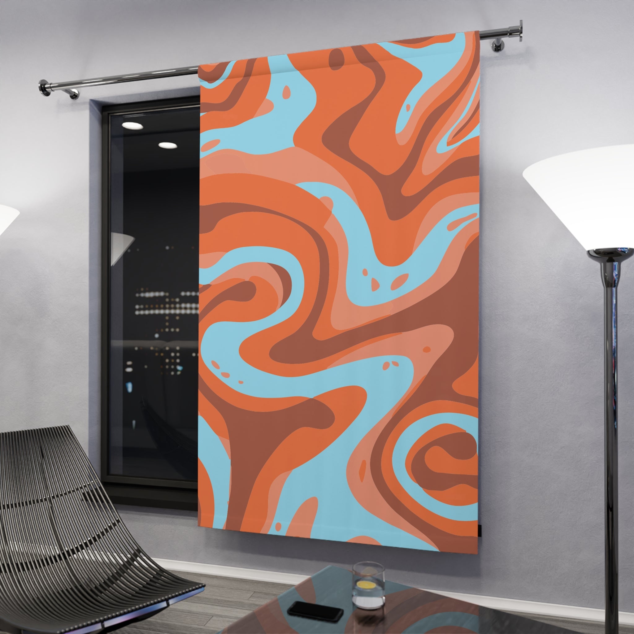 Vibrant Utah Landscape Inspired Blackout Window Curtain