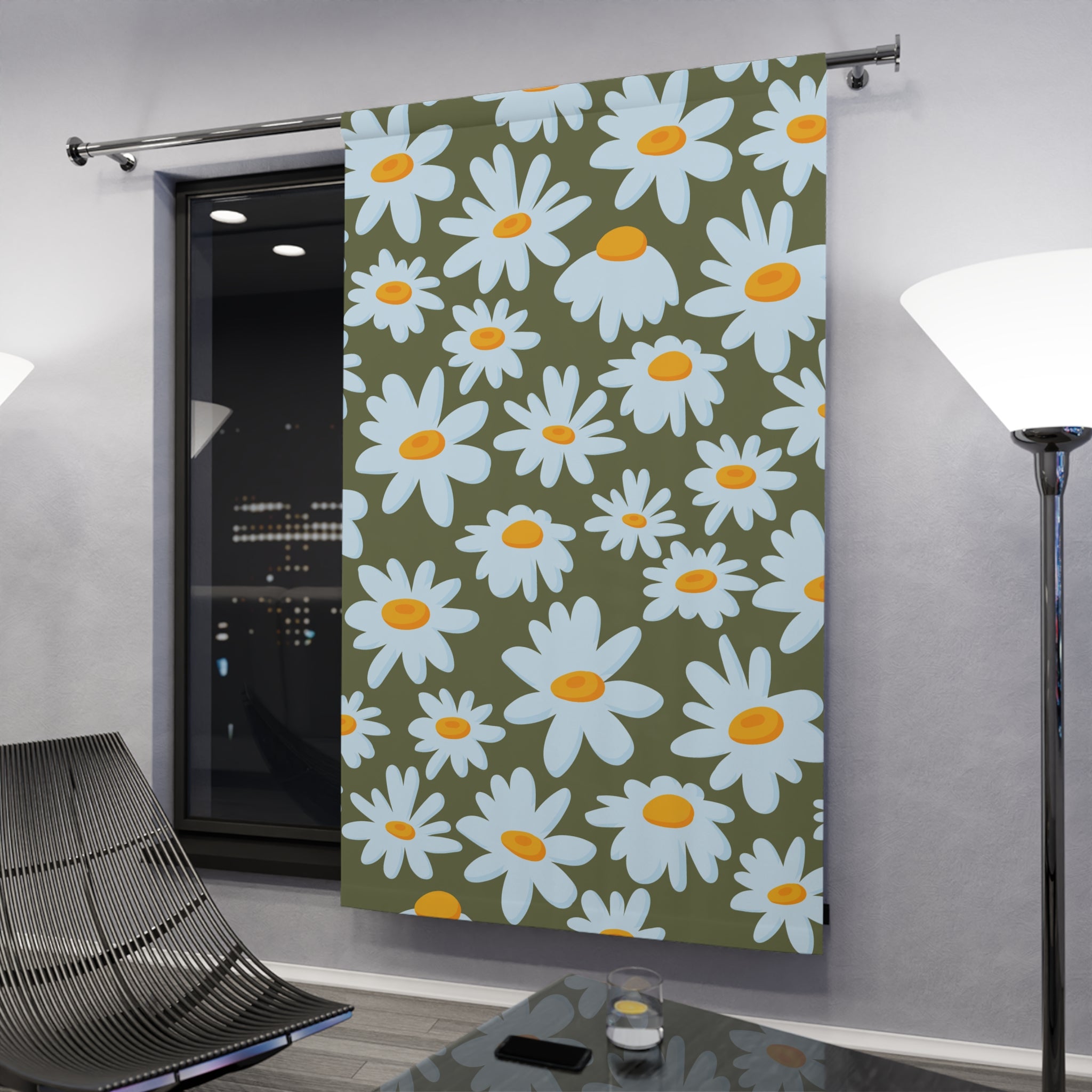 Daisy Field Naturalish Blackout Window Curtain