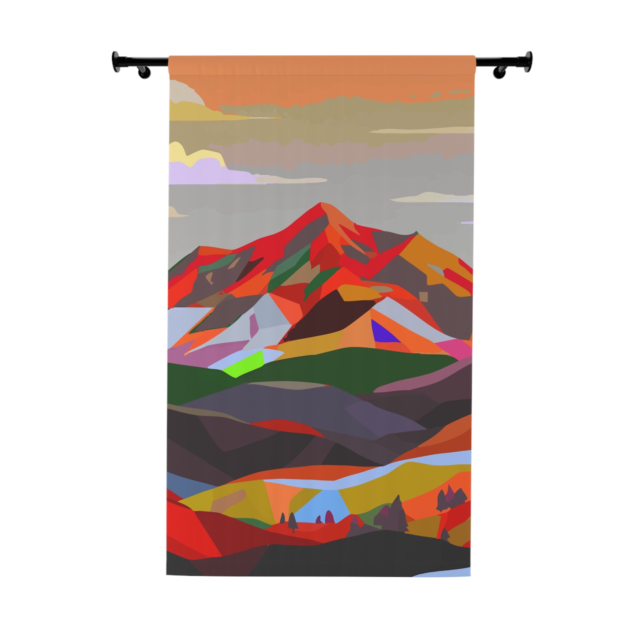 Colorados Home Mountain Love Blackout Window Curtain