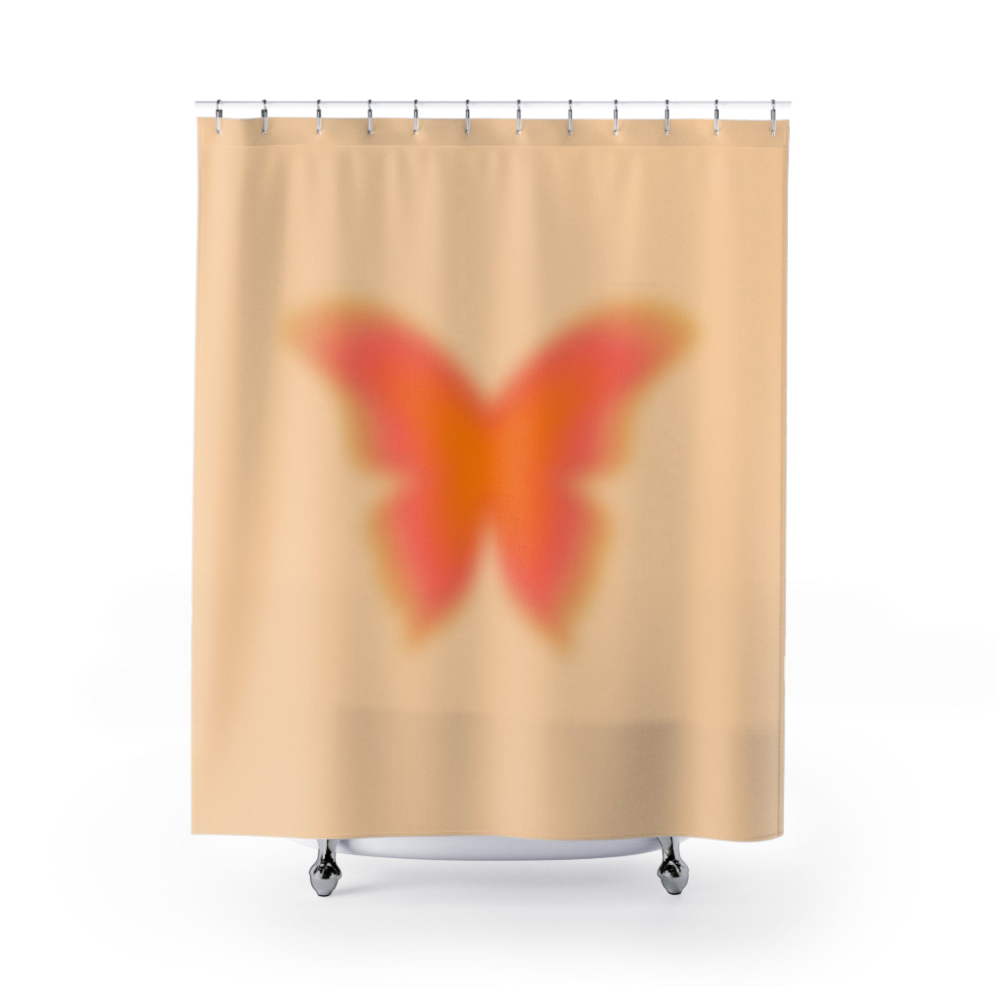 Aura Butterfly Dream Shower Curtain | Vibrant Home Decor, Bathroom Accessory, Nature-Inspired Gift, Spring Decor, Bohemian Bathroom
