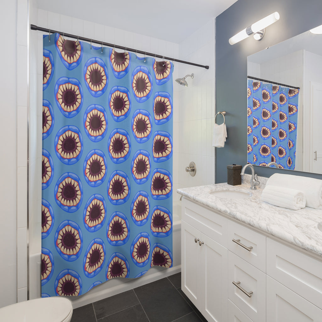 Whimsical Eye-Patterned Shower Curtains, Fun Bathroom Decor, Unique Gift for Home, Quirky Bathroom Accessories, Eye-Catching Design