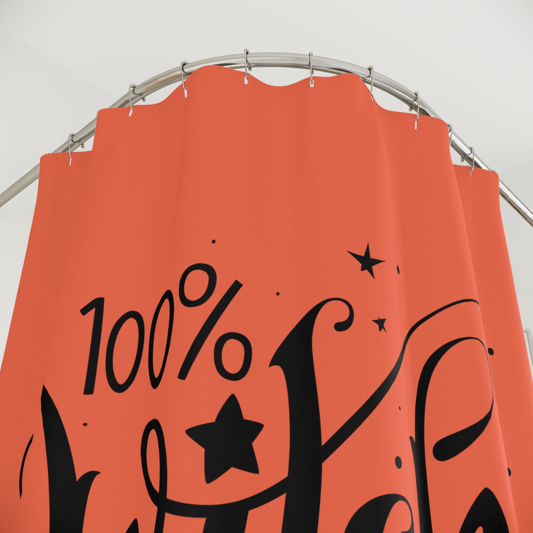 100% Witch Shower Curtain | Halloween Decor, Witchy Bathroom, Spooky Shower, Gift for Witches, Boho Home Accents