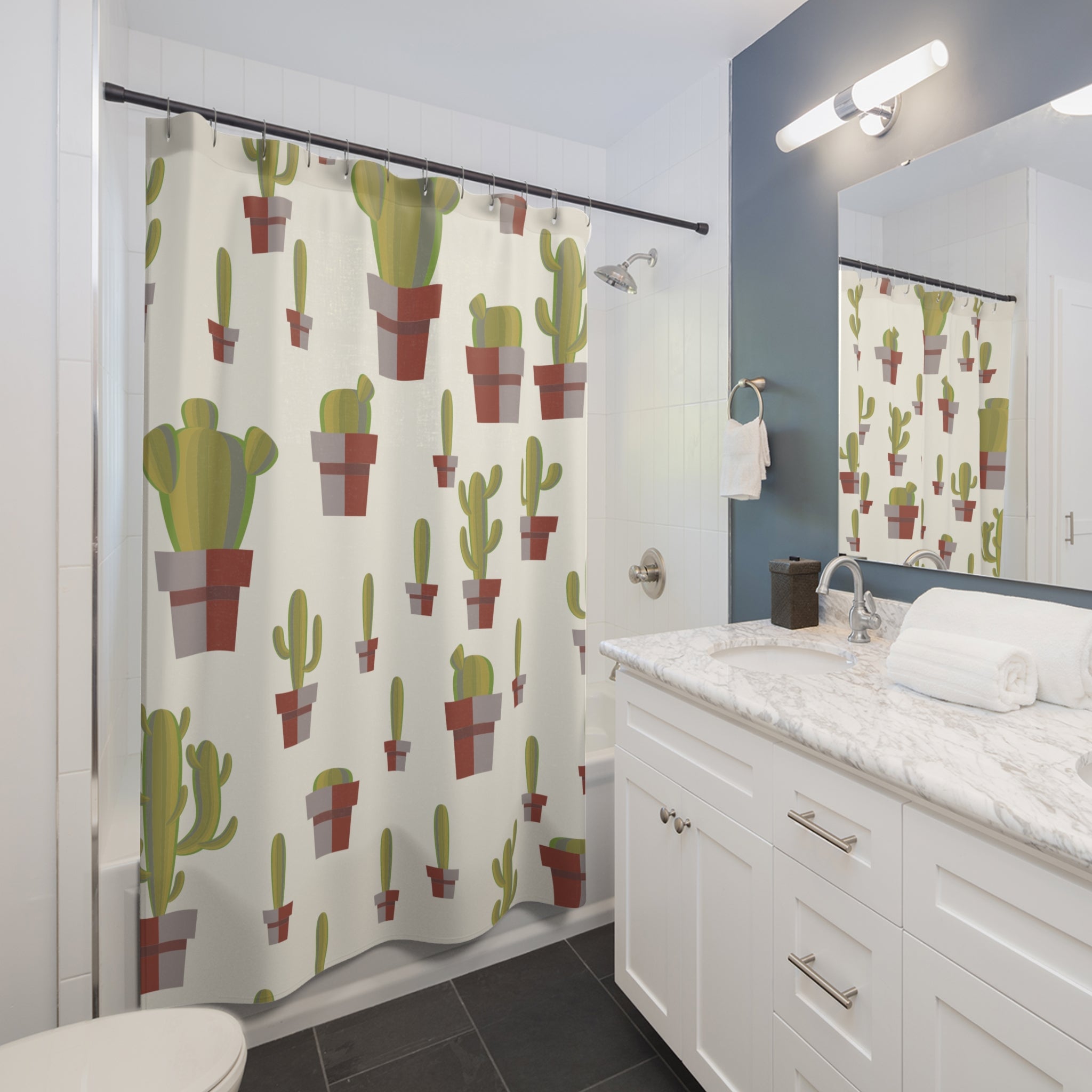 Naturalish Cactus Shower Curtain