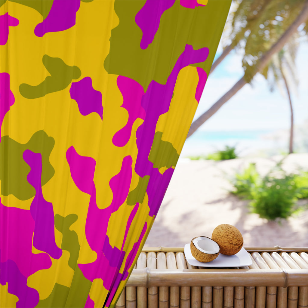 Pink Camo Blackout Window Curtain