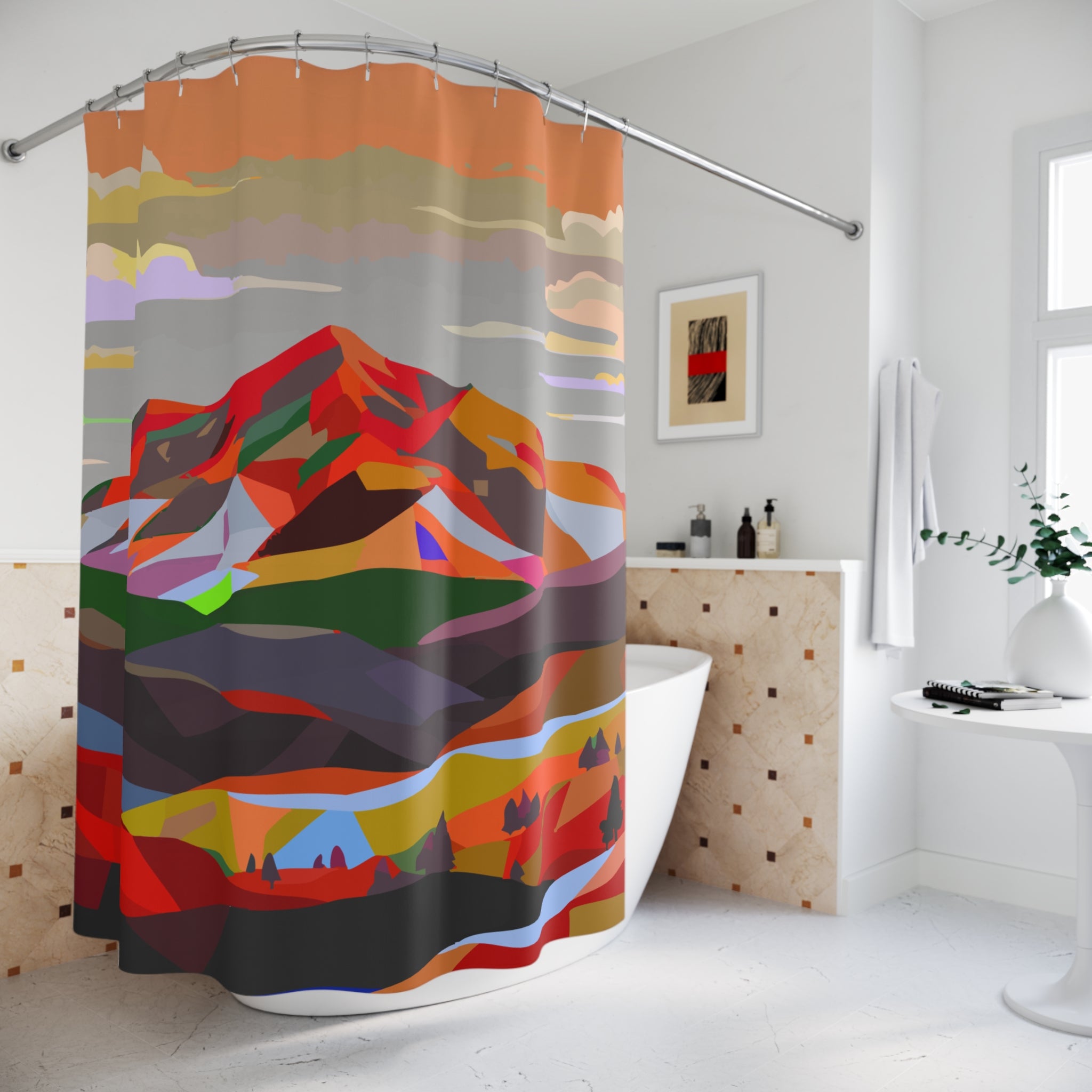 Colorados Home Mountain Love Shower Curtain