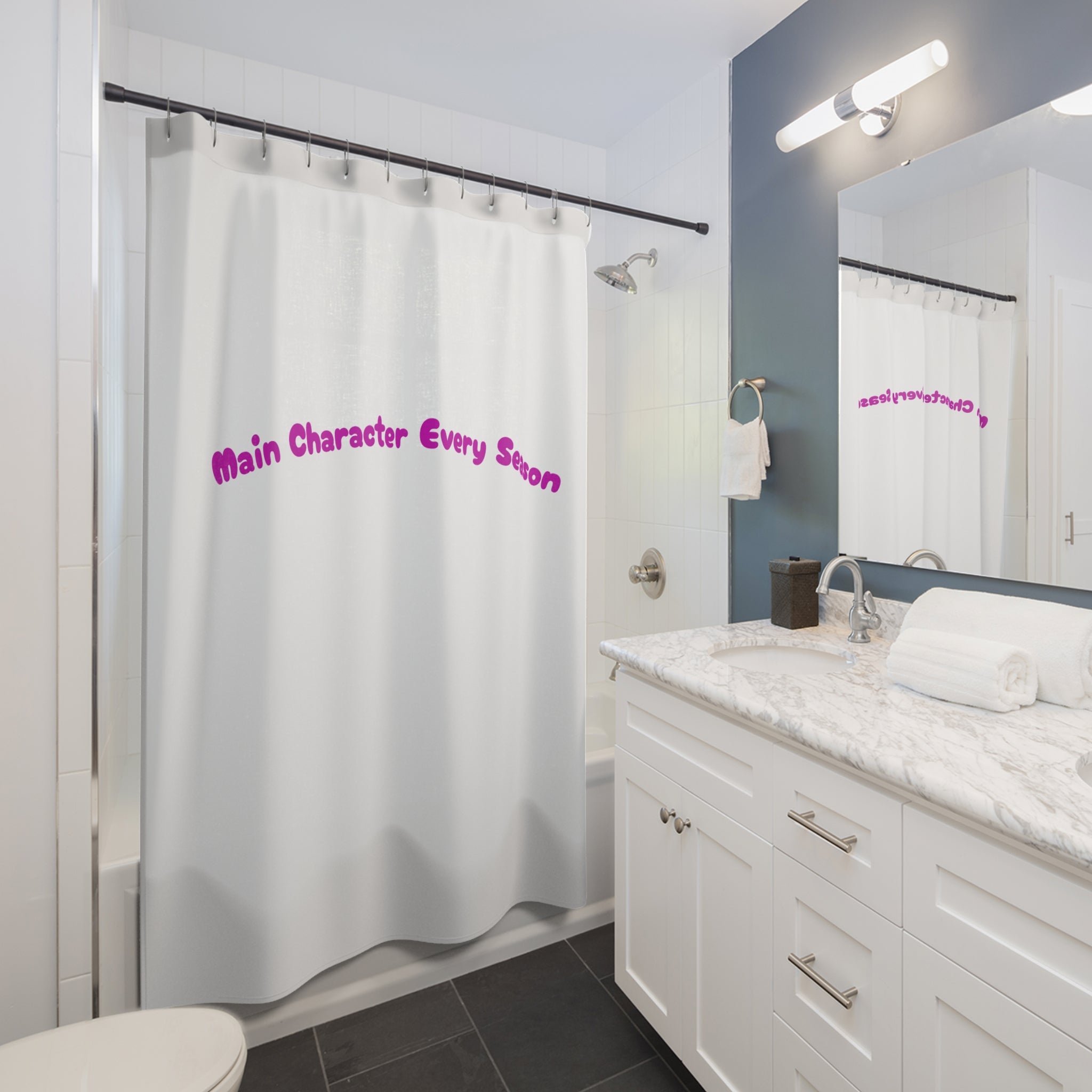 Main Character Every Season Quote Shower Curtain