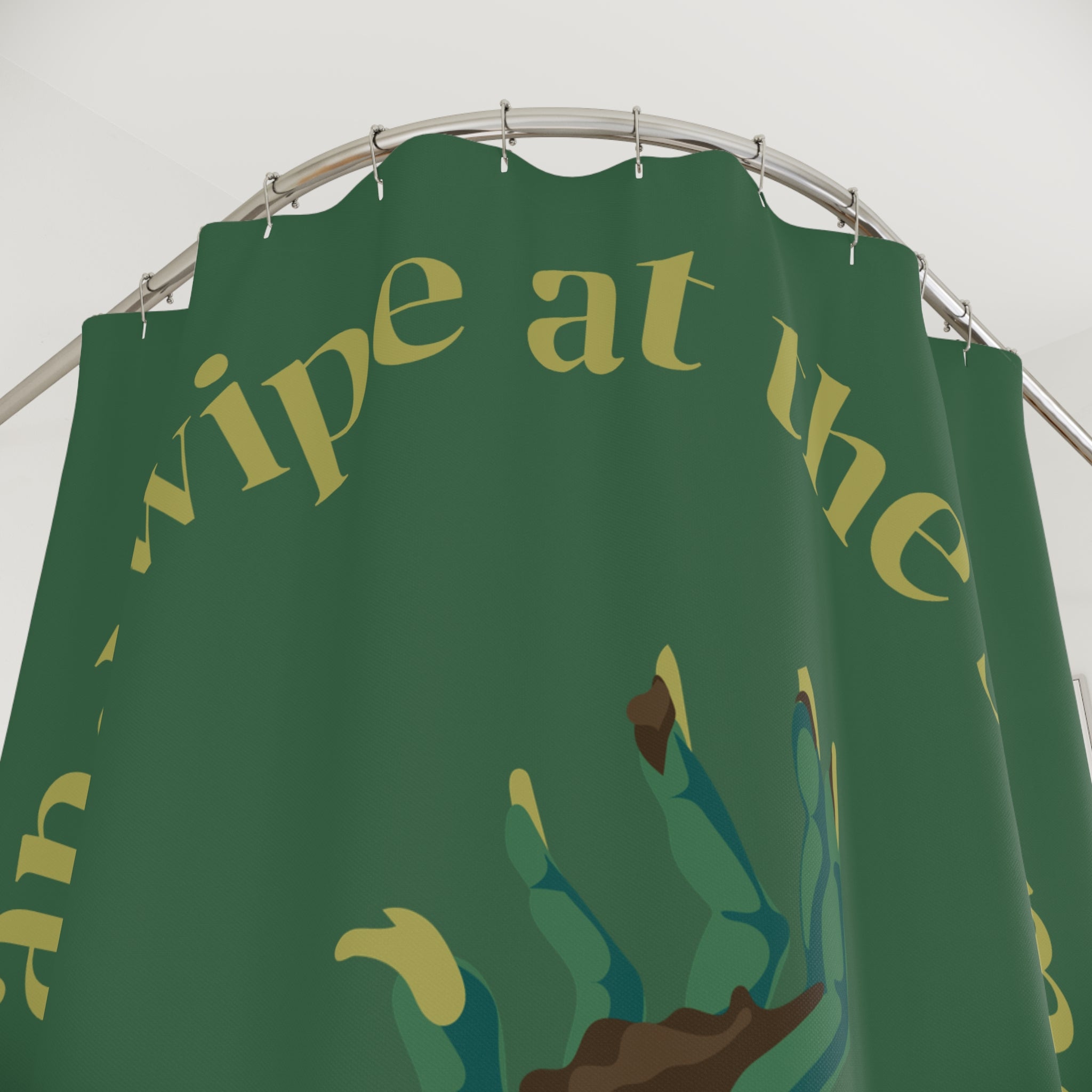 Quirky Zombie Hand Shower Curtain, Fun Bathroom Decor, Halloween Home Accessories, Gift for Teens, Whimsical Shower Curtain