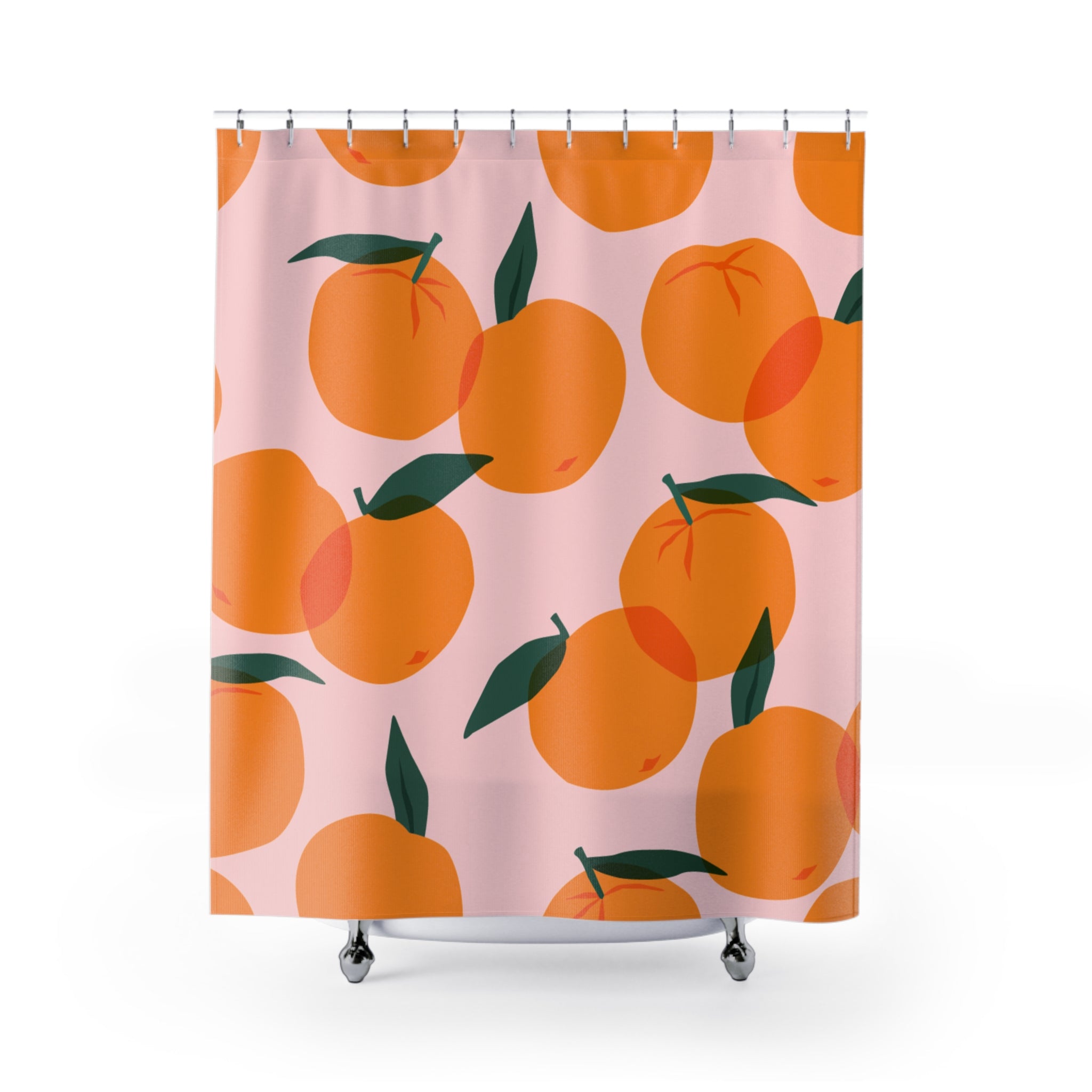 Pink Day Mandarin Shower Curtain
