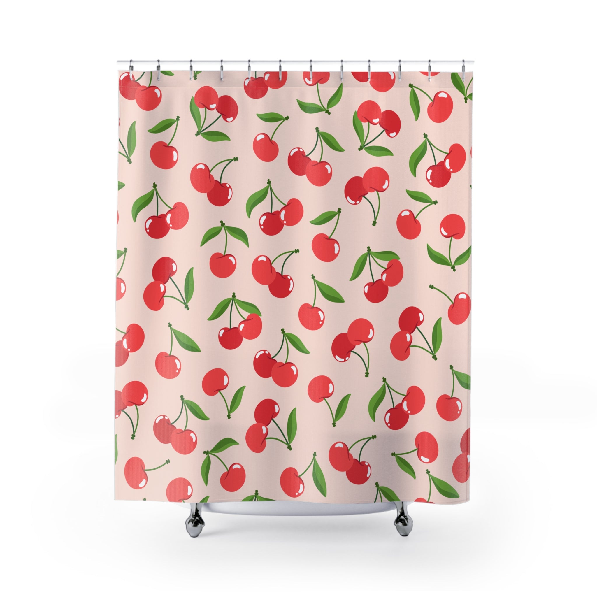Charming Cherry Naturalish Shower Curtain