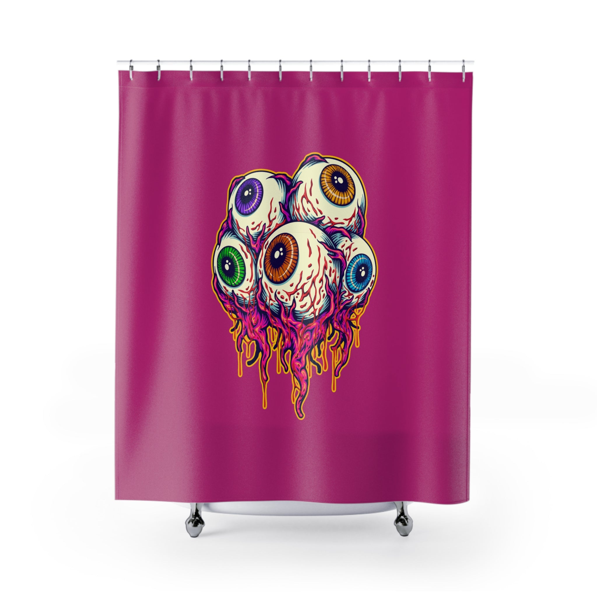 Eye-Catching Horror Shower Curtain, Gothic Bathroom Decor, Spooky Halloween, Unique Gift, Home and Living