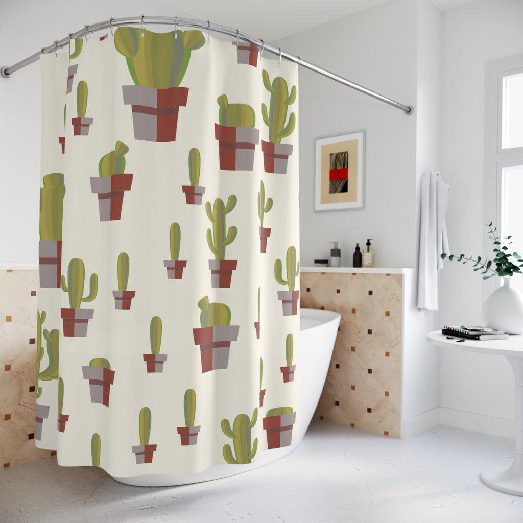 Naturalish Cactus Shower Curtain