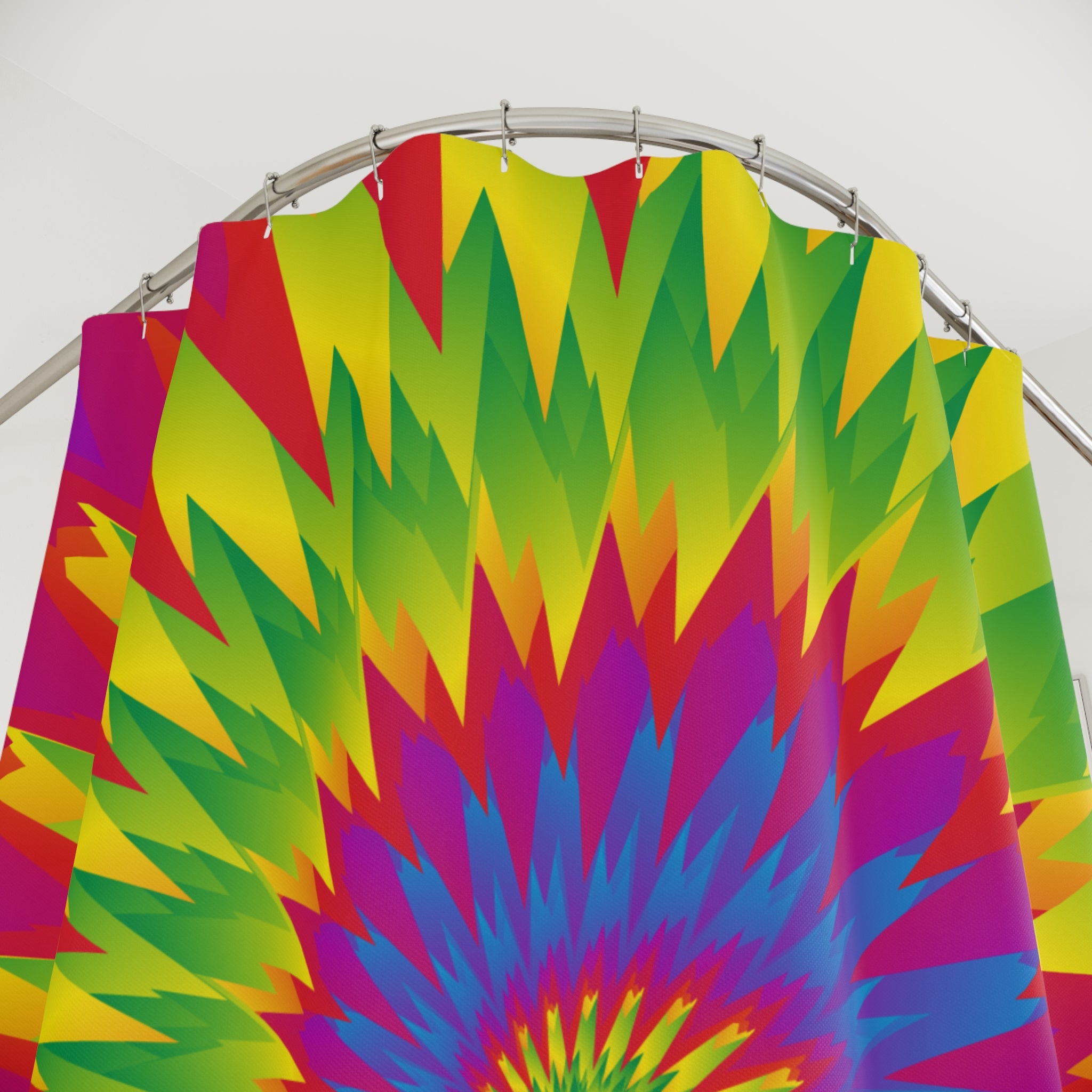 Colorful Tie-Dye Slice Shower Curtain