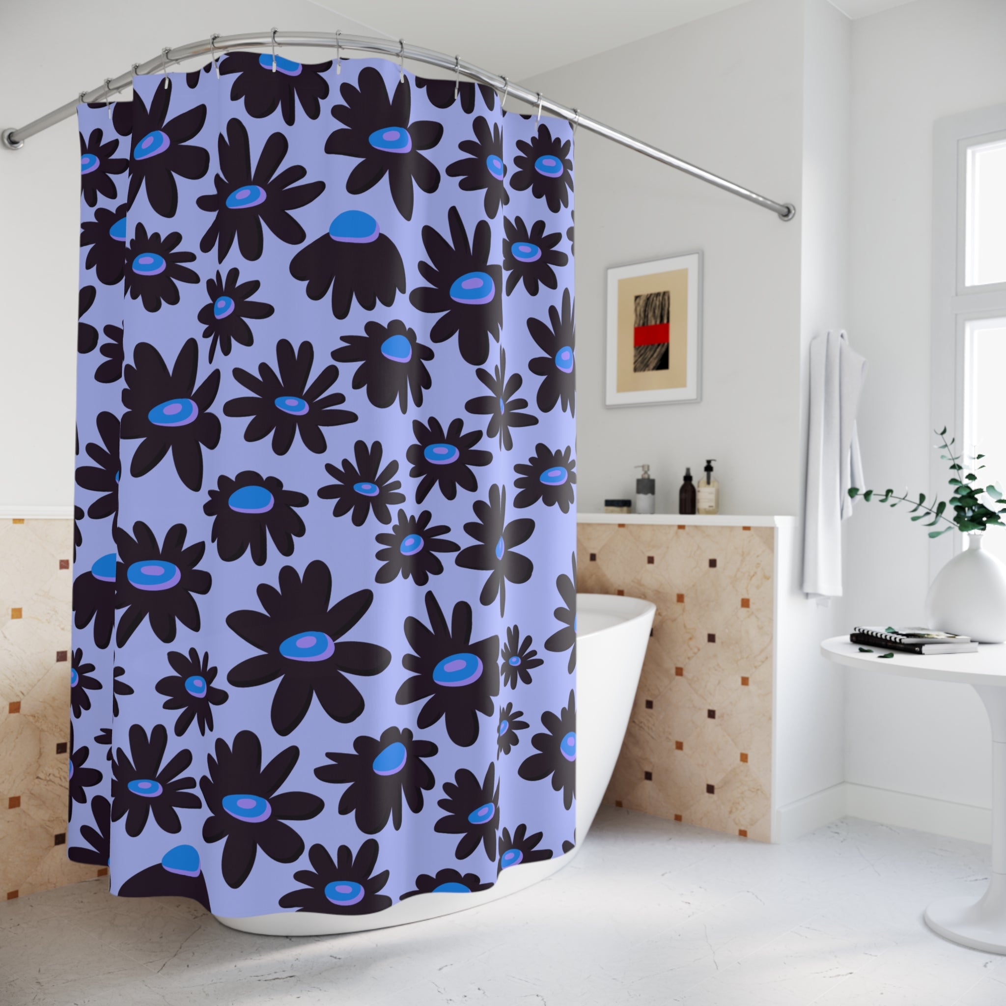 Daisy Field Gothic Shower Curtain
