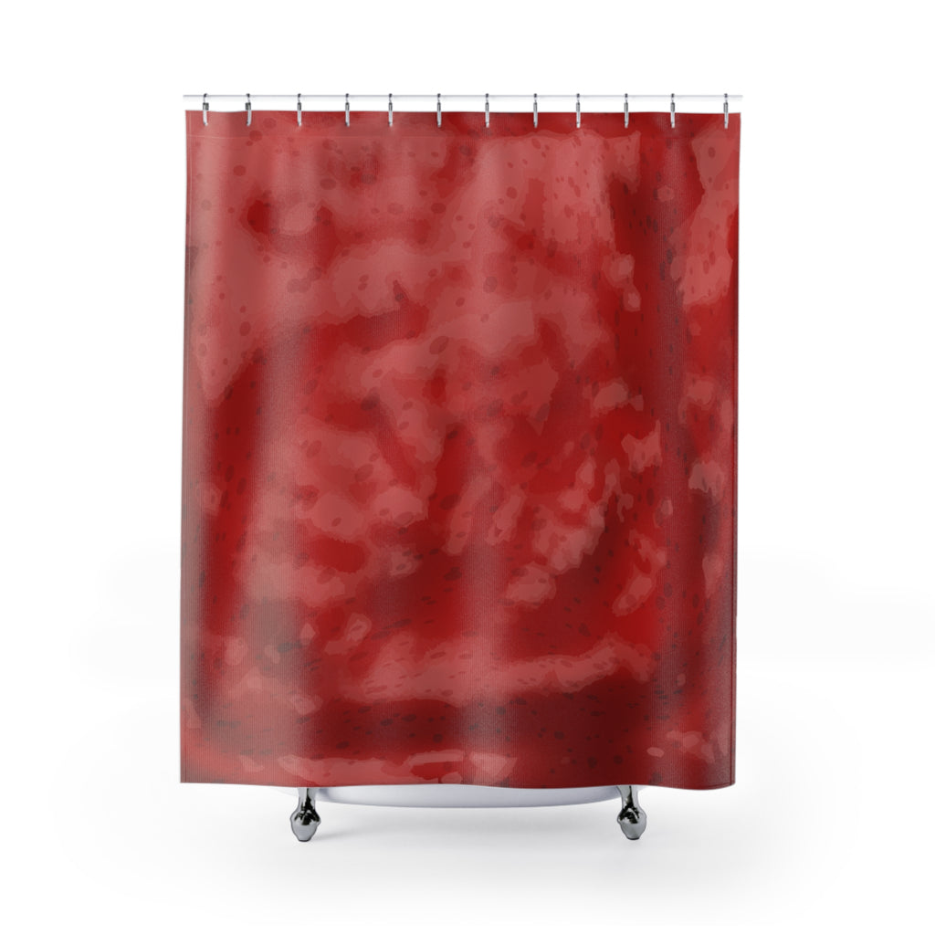 Strawberry Jelly Shower Curtain, Vibrant Bathroom Decor, Boho Home Accessory, Gift for Her, Unique Bathroom Upgrade