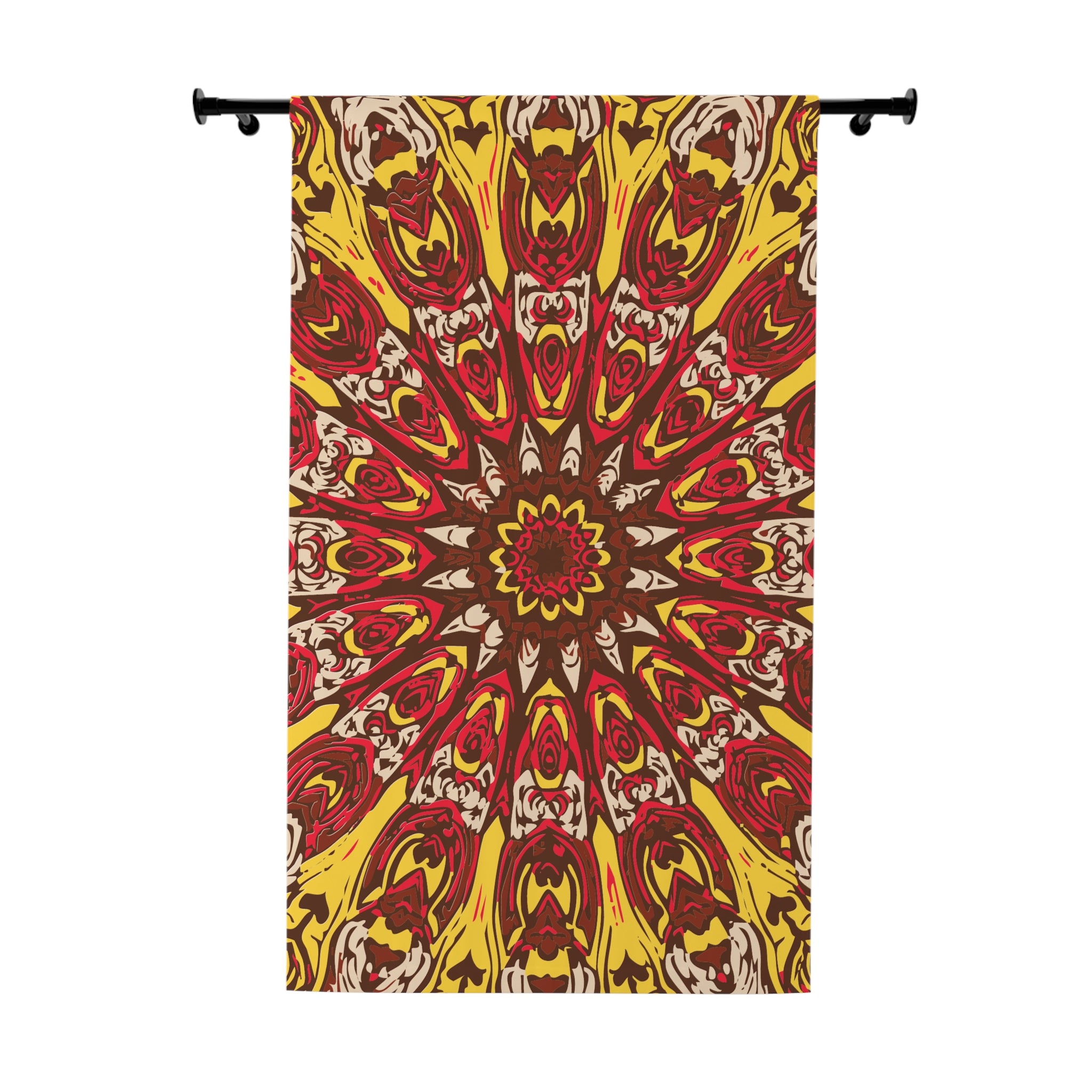 Redish Lifes Awakening Pattern Blackout Window Curtain