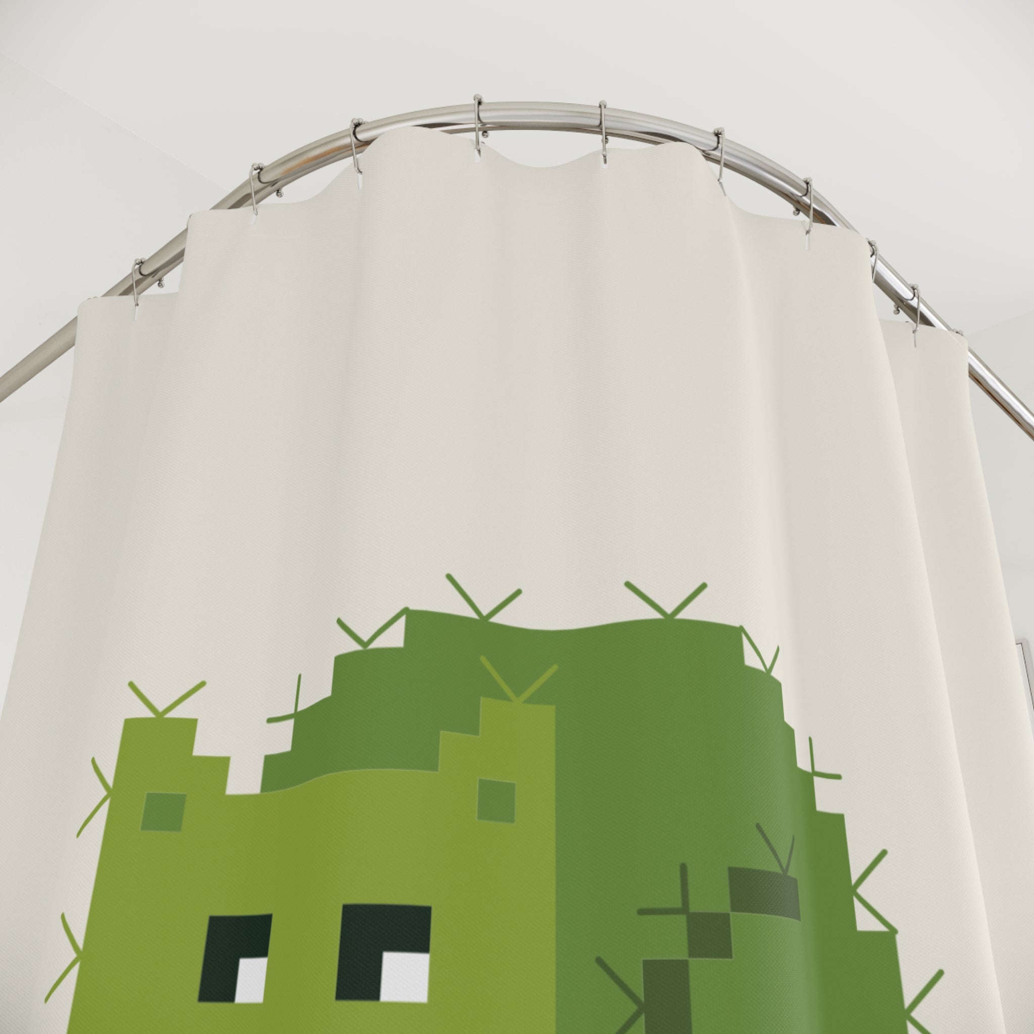 Cactus Cat Punny Catcus Shower Curtain
