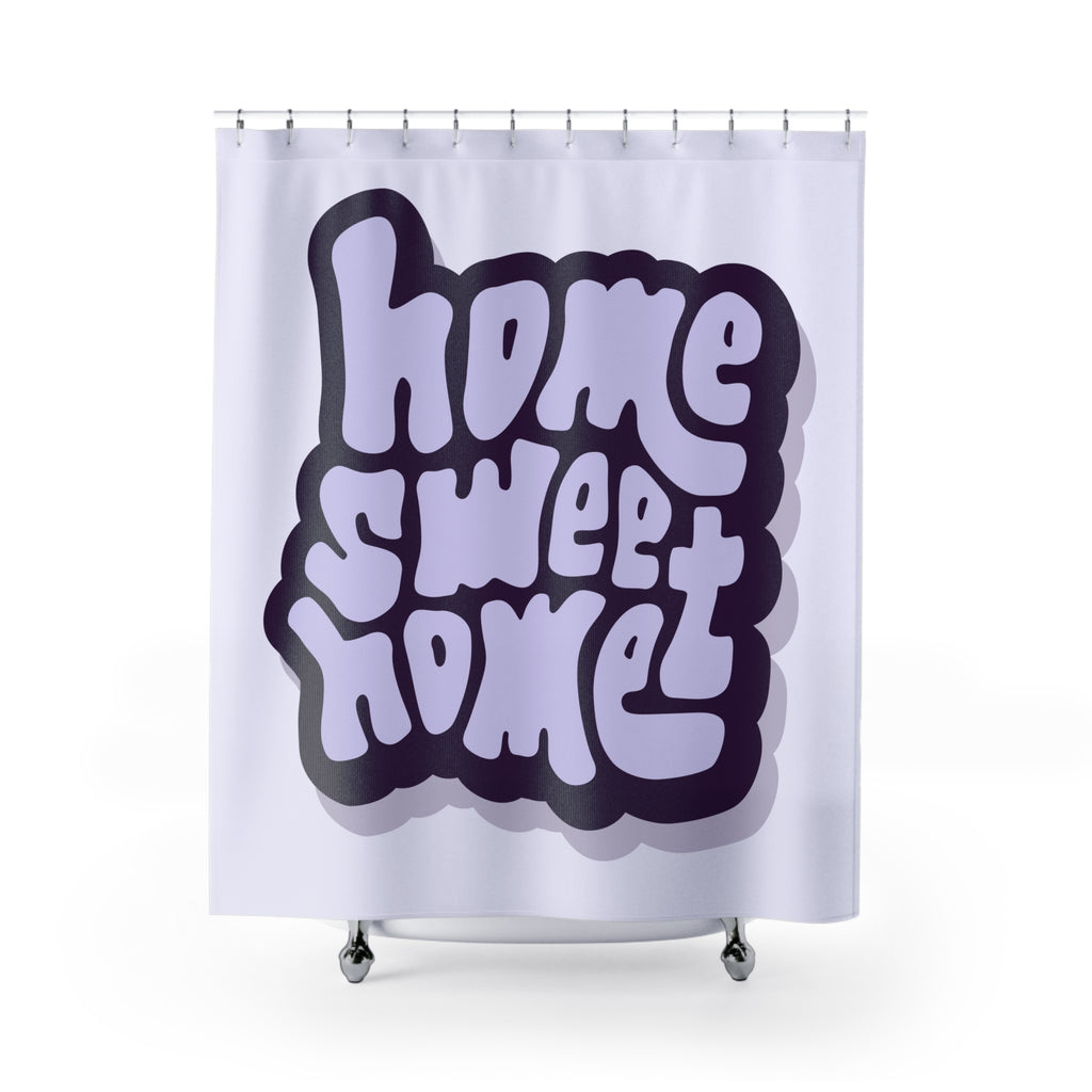 Home Sweet Home Shower Curtain, Cozy Bathroom Decor, Gift for New Homeowners, Housewarming Shower Curtain, Modern Bathroom Accessory
