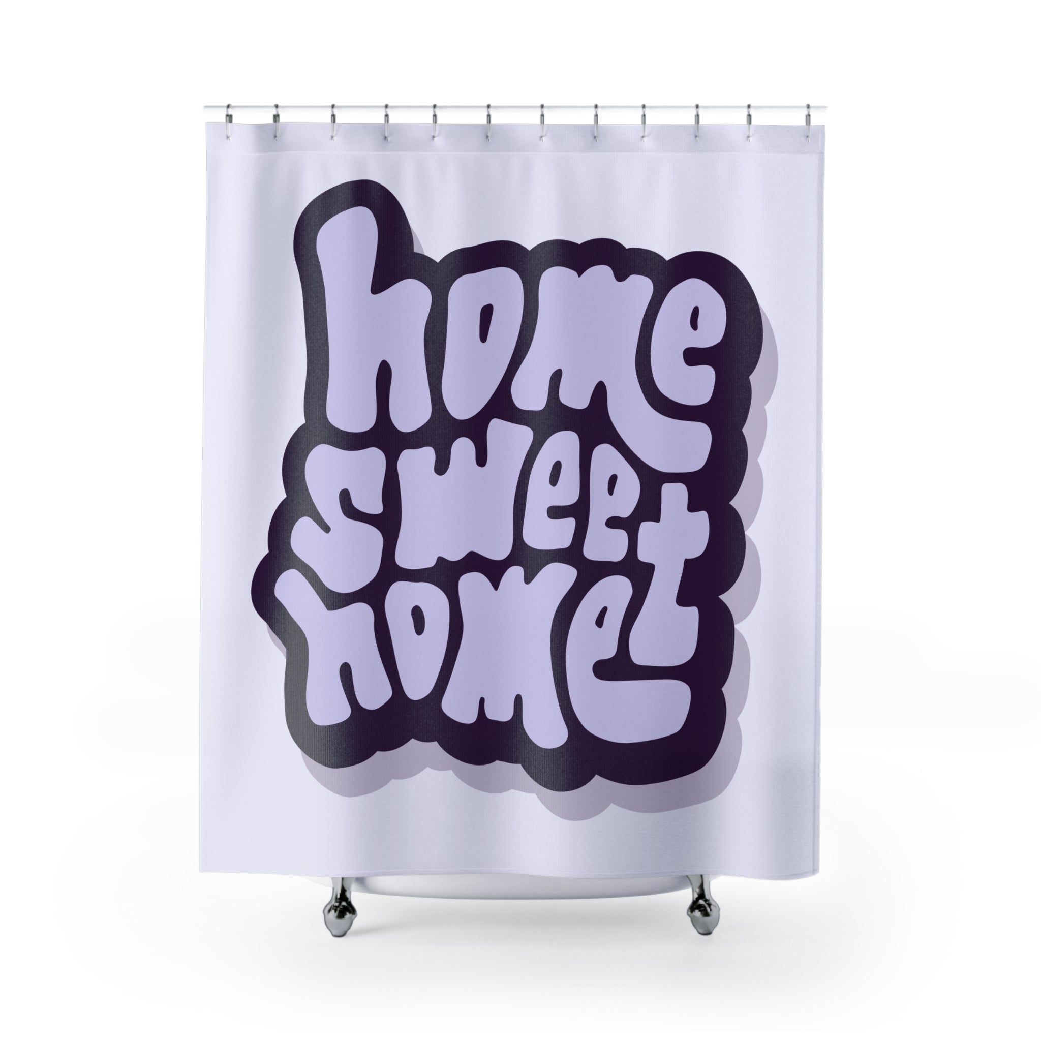 Home Sweet Home Shower Curtain, Cozy Bathroom Decor, Gift for New Homeowners, Housewarming Shower Curtain, Modern Bathroom Accessory