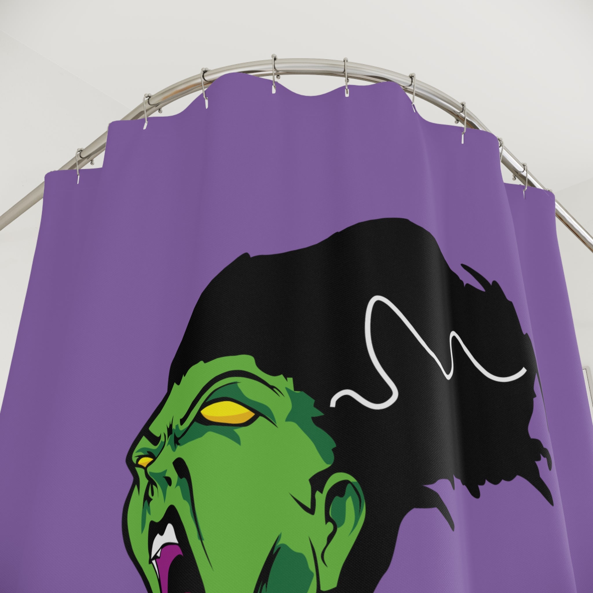 Gothic Monster Shower Curtains, Frightening Bathroom Decor, Halloween Gift, Unique Home Accessories, Whimsical Design