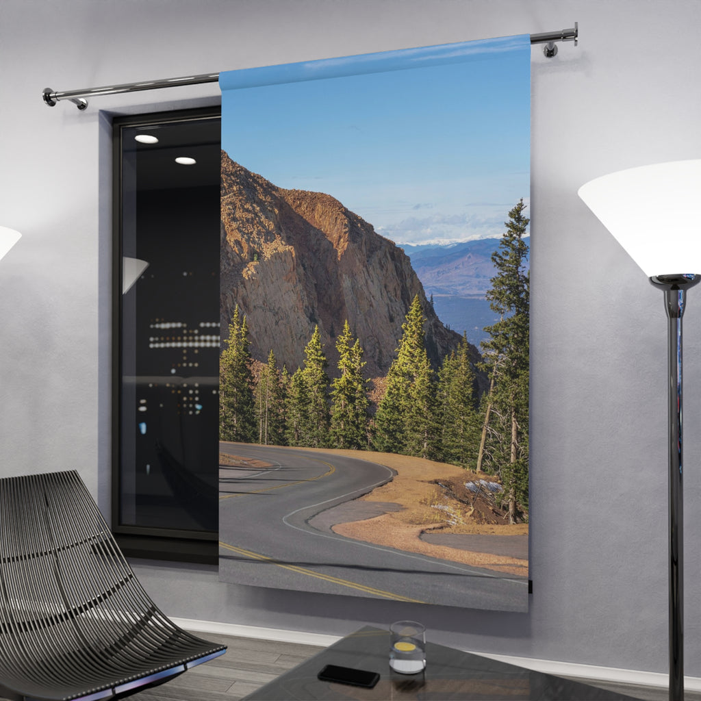 Colorado Pikes Peak Road Real Image Blackout Window Curtain