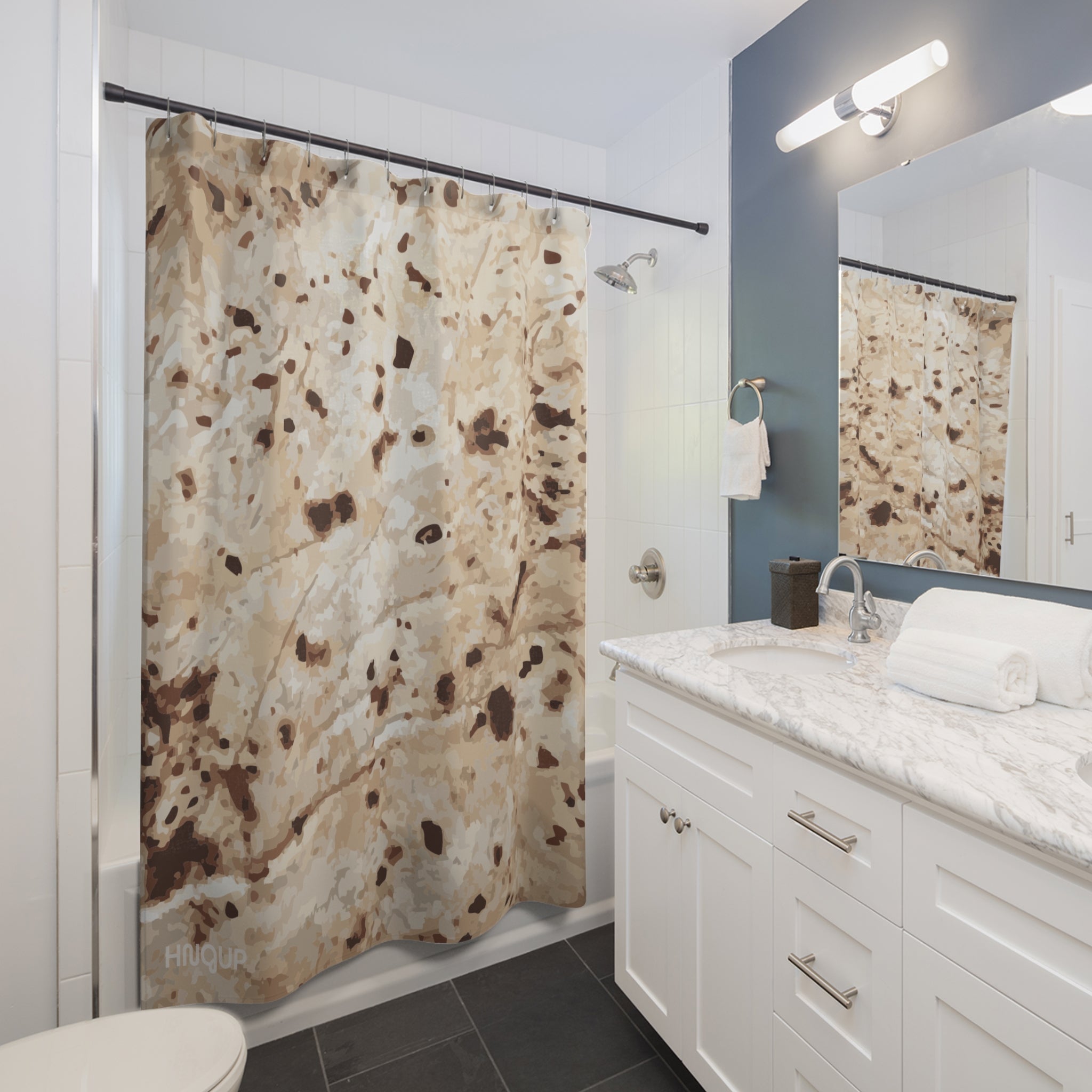 Artistic Marble Shower Curtains, Elegant Bathroom Decor, Home Styling, Modern Design, Unique Gift for Her