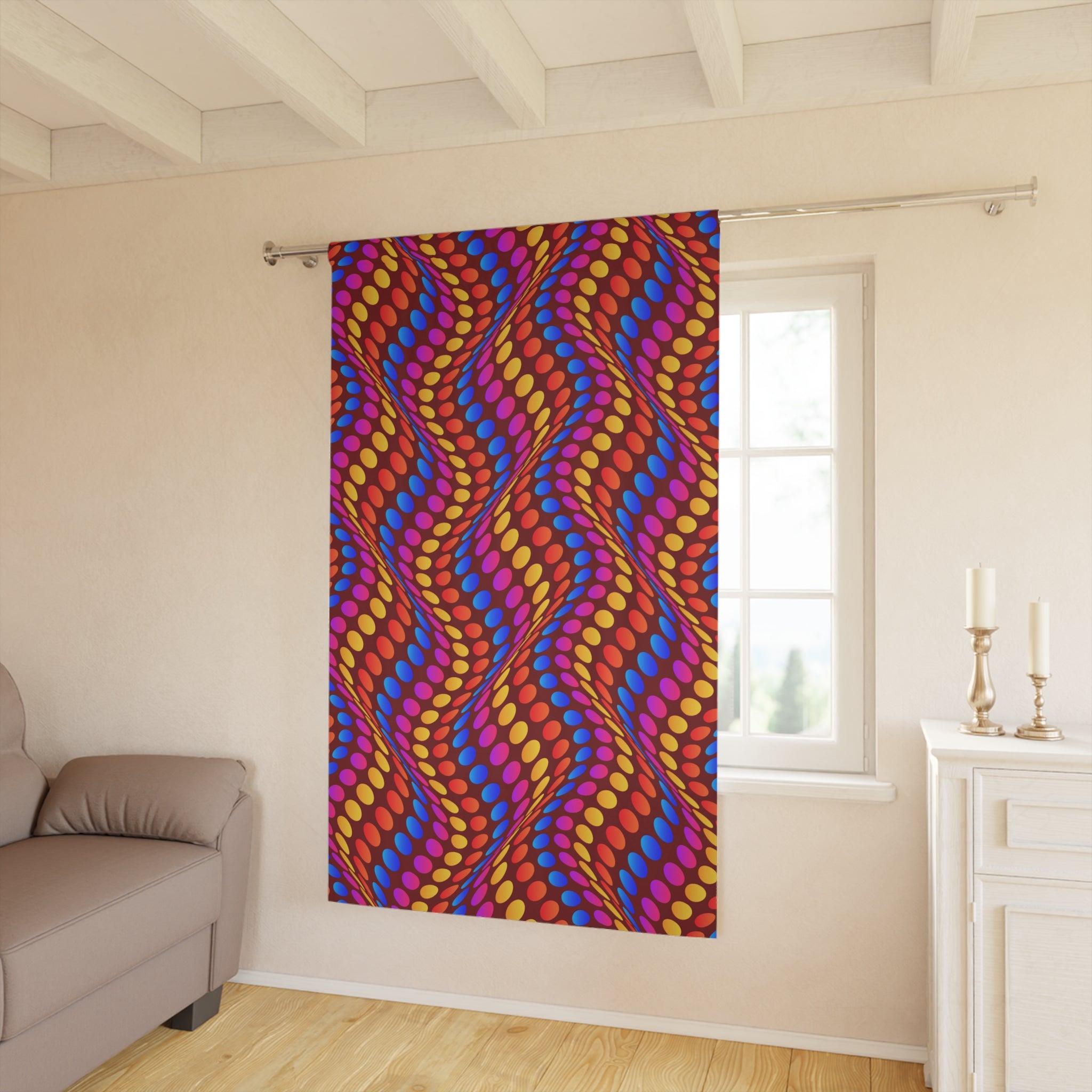 Entranced in a Wave Blackout Window Curtain