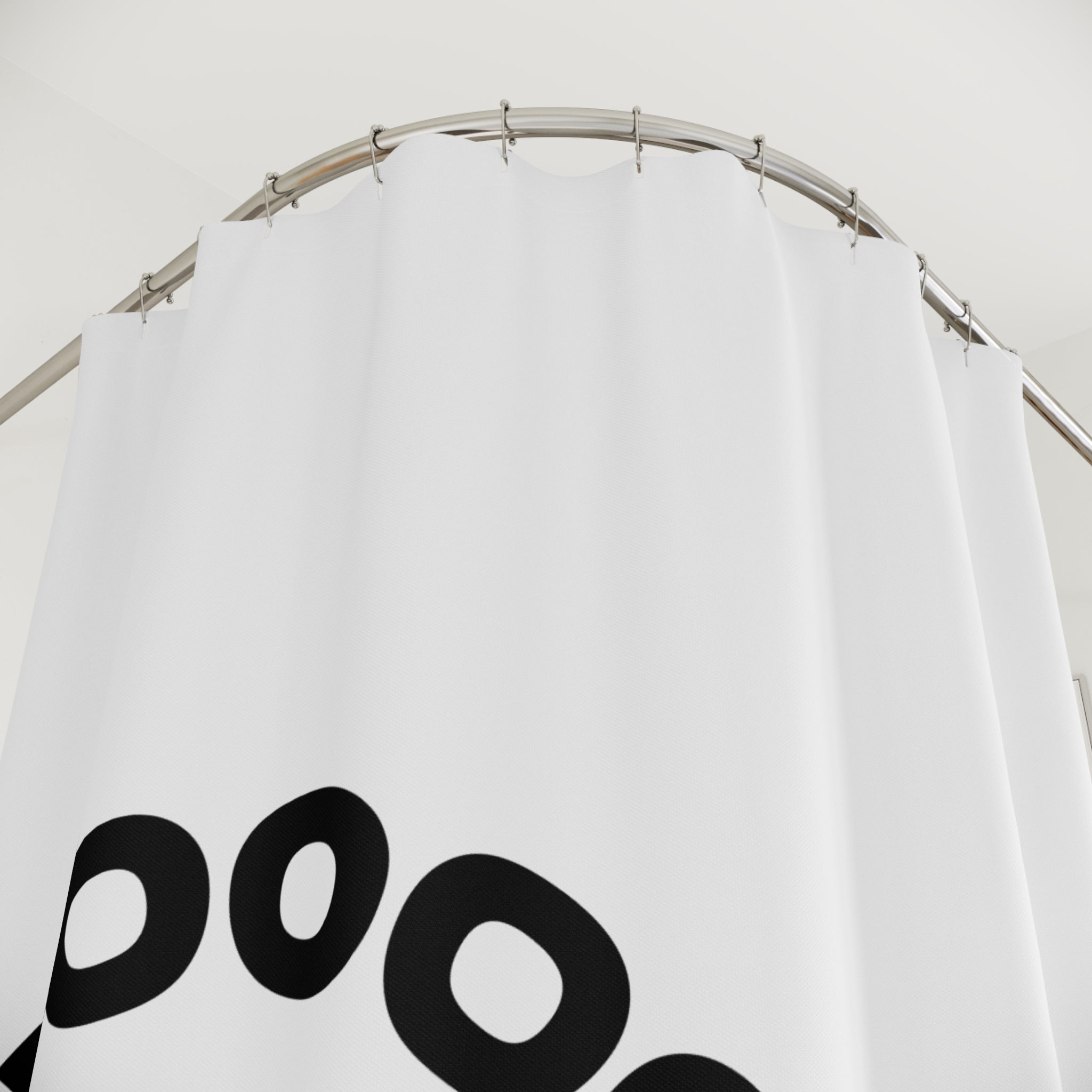 Whimsical Ghost Shower Curtain - Fun Bathroom Decor for Halloween, Boo-Themed Gift, Quirky Home Accessory, Unique Party Decor