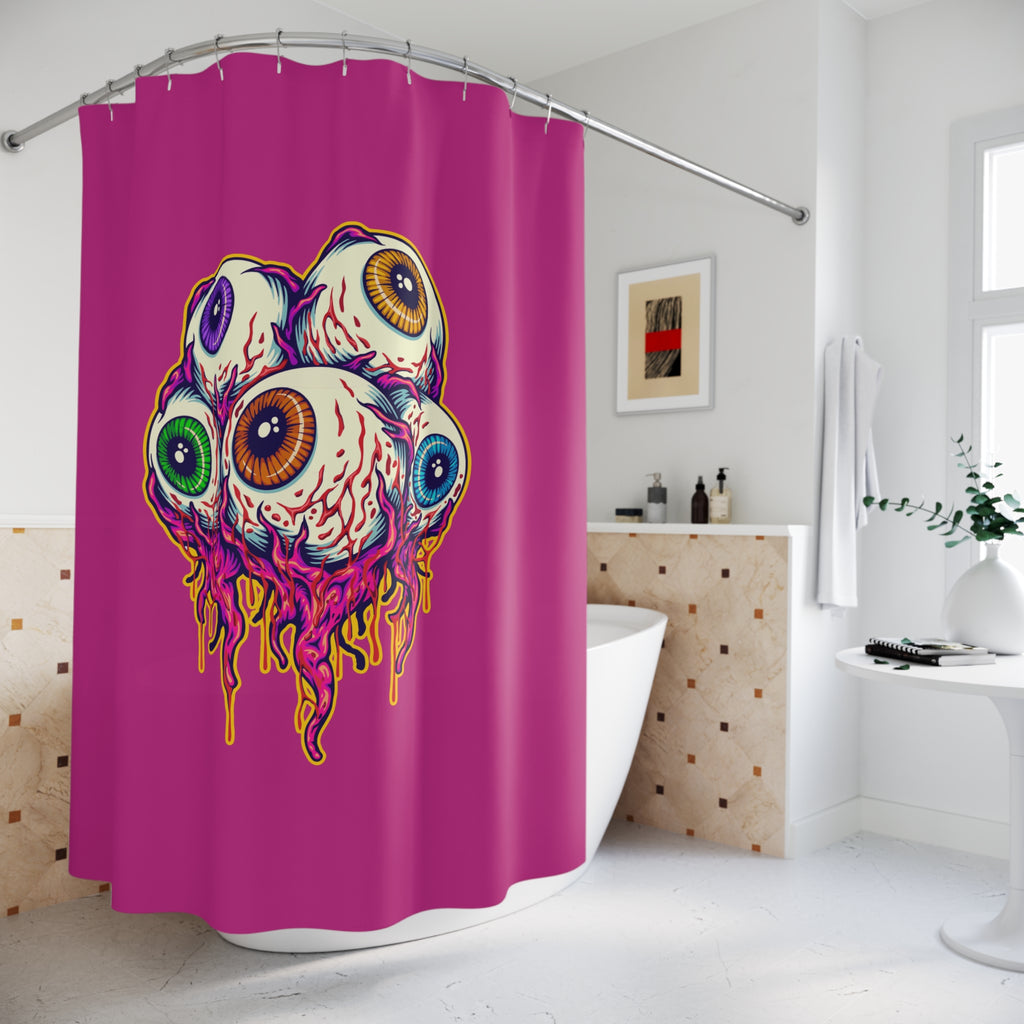 Eye-Catching Horror Shower Curtain, Gothic Bathroom Decor, Spooky Halloween, Unique Gift, Home and Living