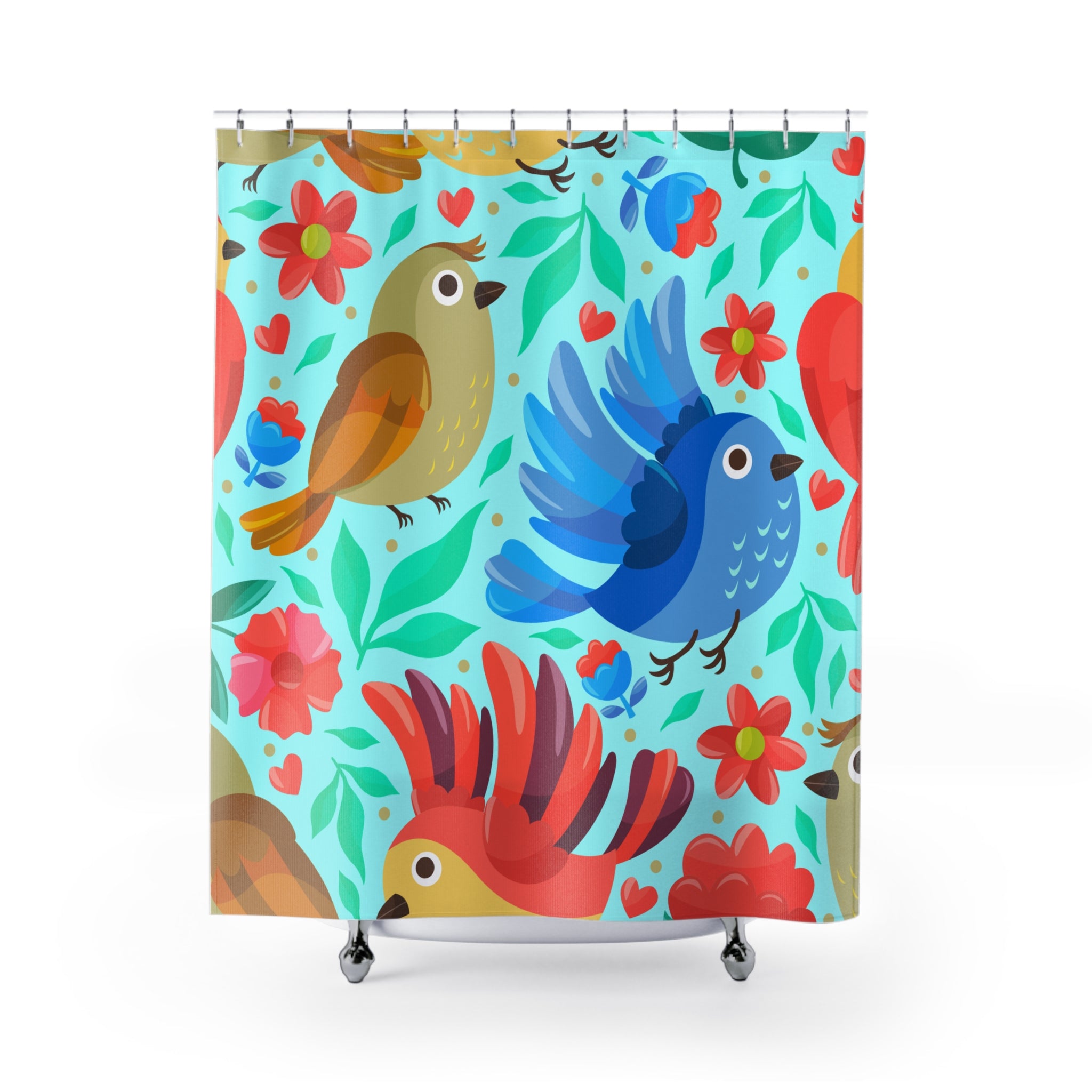Lookie a Blue Birdy Shower Curtain