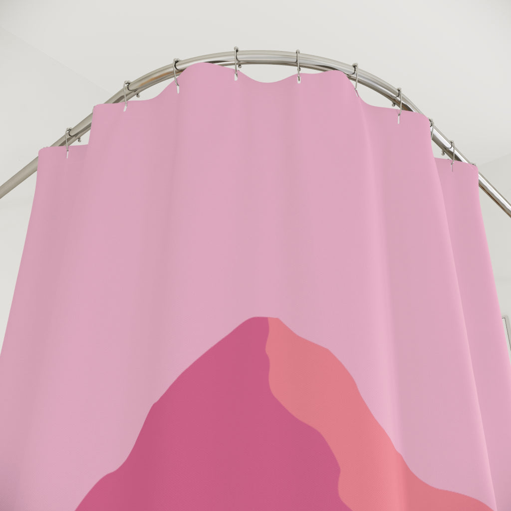 Mountain Sunset Shower Curtain | Vibrant Decorative Bathroom | Nature-Inspired Design | Modern Home Decor | Gift for Nature Lovers