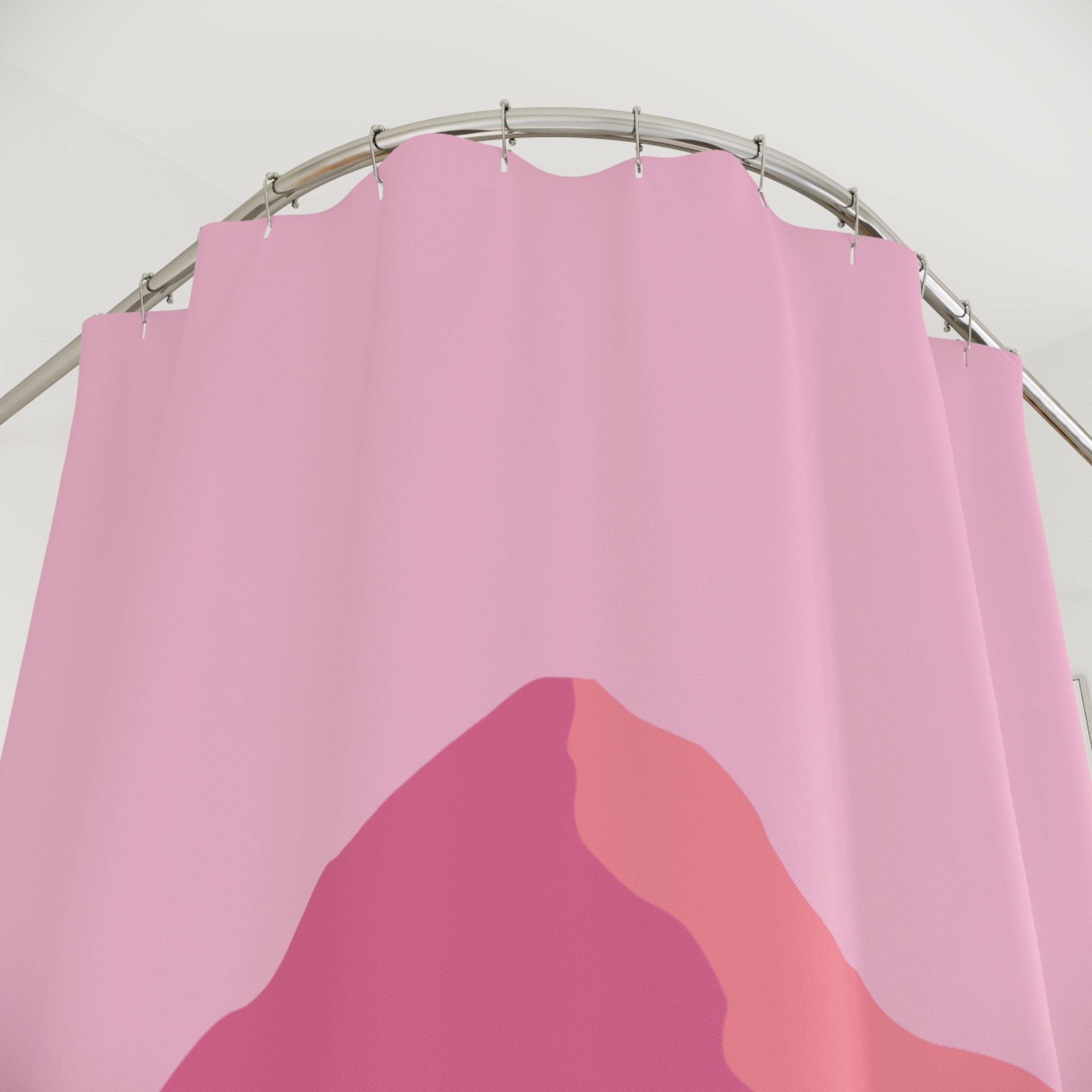 Mountain Sunset Shower Curtain | Vibrant Decorative Bathroom | Nature-Inspired Design | Modern Home Decor | Gift for Nature Lovers
