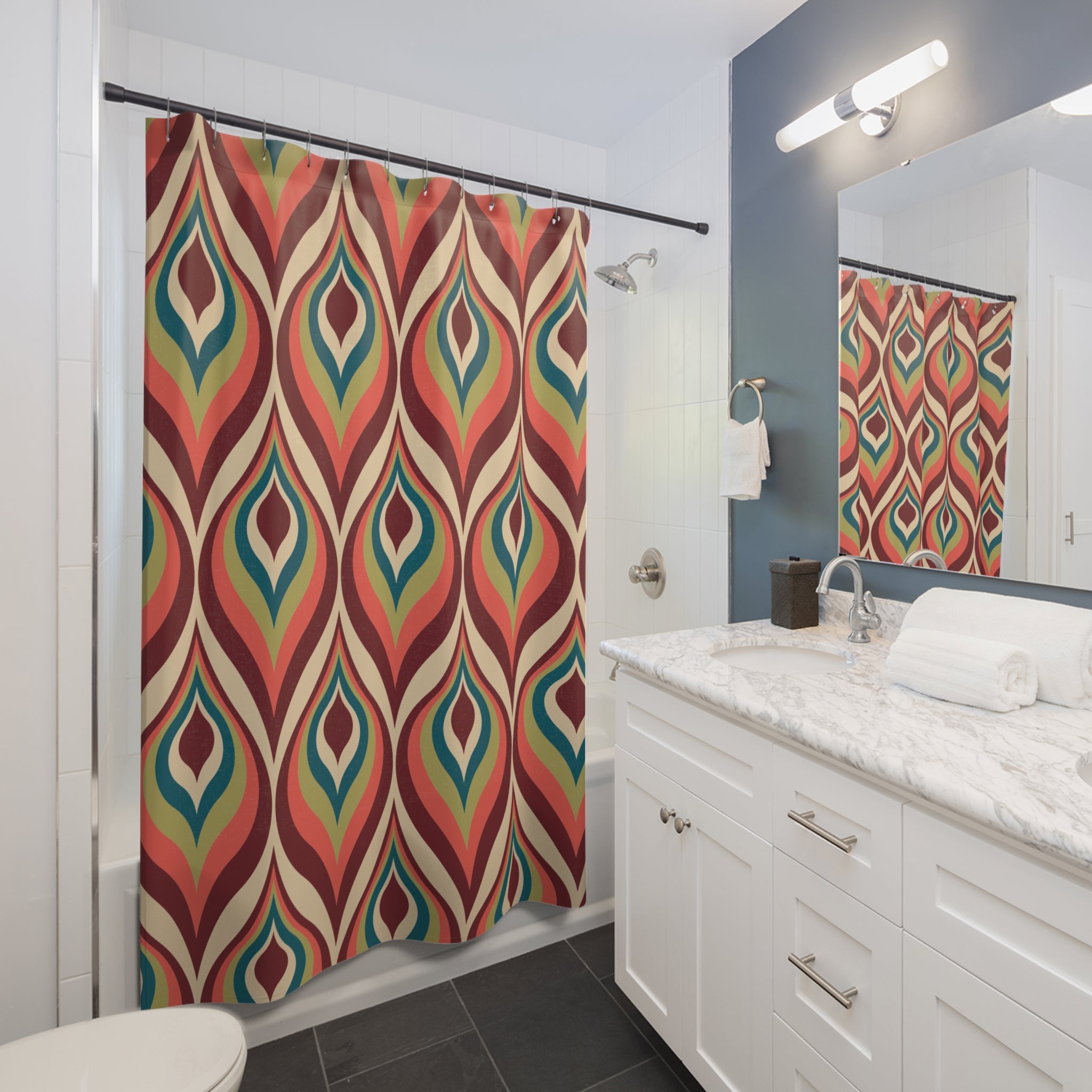 Shaped Things Boho Shower Curtain