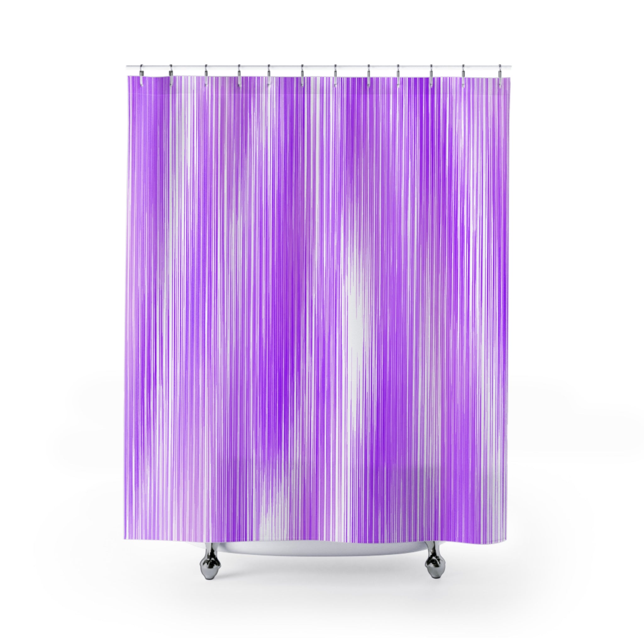 Elegant Purple Shower Curtain | Stylish Bathroom Decor, Abstract Design, Modern Home Accent, Gift for Her, Elegant Home Styling