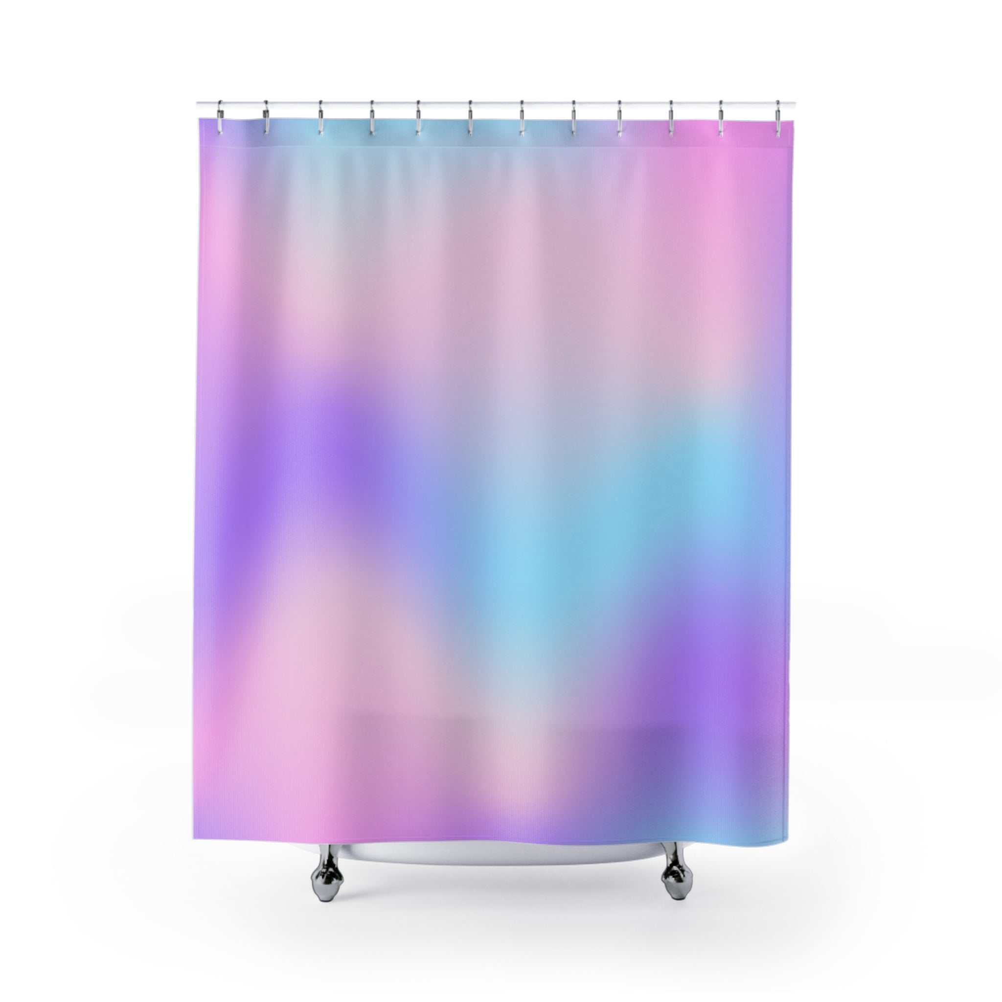 Mystical Gradient Aura Style Color Shower Curtain, Modern Bathroom Decor, Soft Pastel Colors, Home Spa Vibe, Unique Gift Idea, Stylish Bathroom Accessory