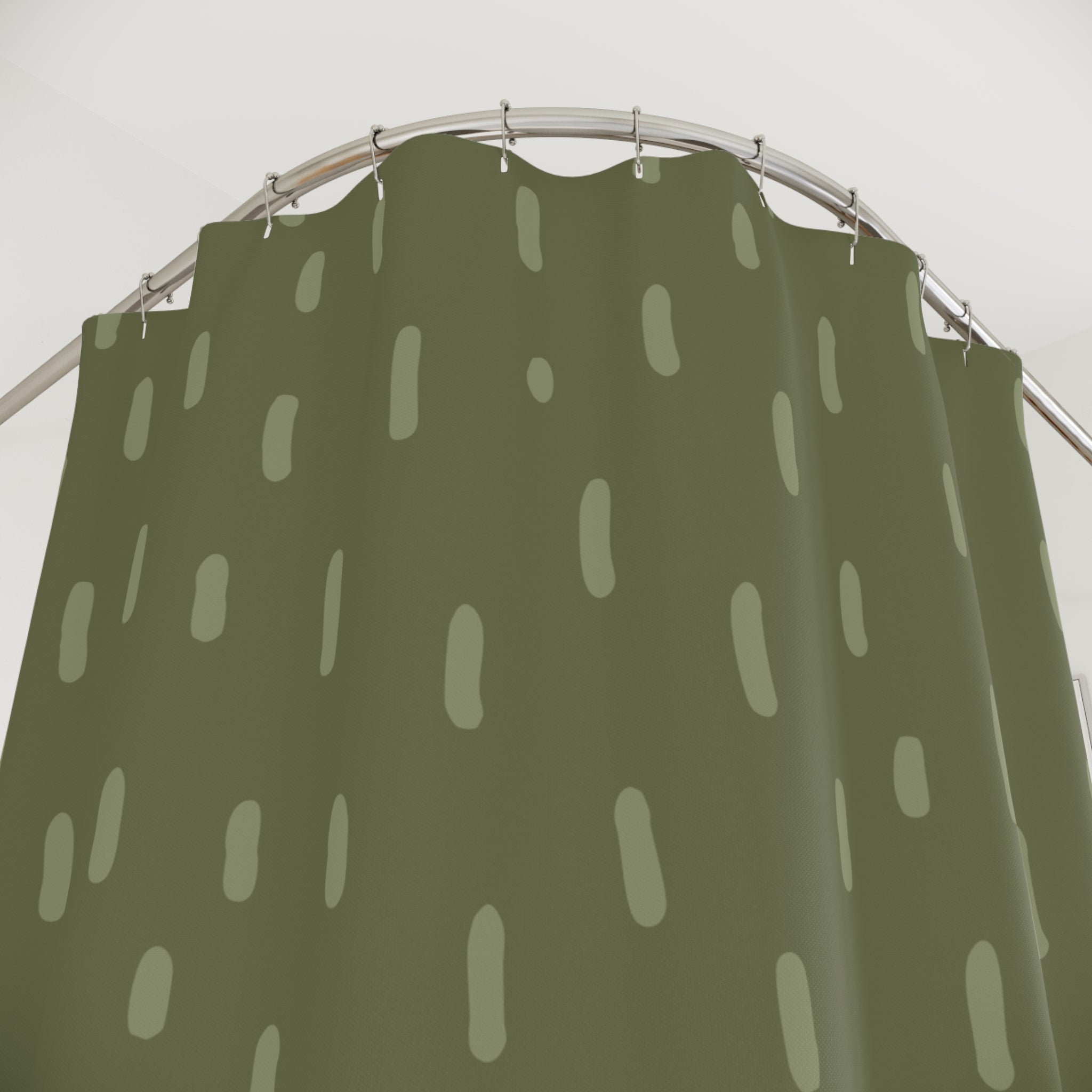 Stylish Modern Shower Curtains, Home Decor, Bathroom Accessories, Fresh Green Design, Unique Gift Ideas