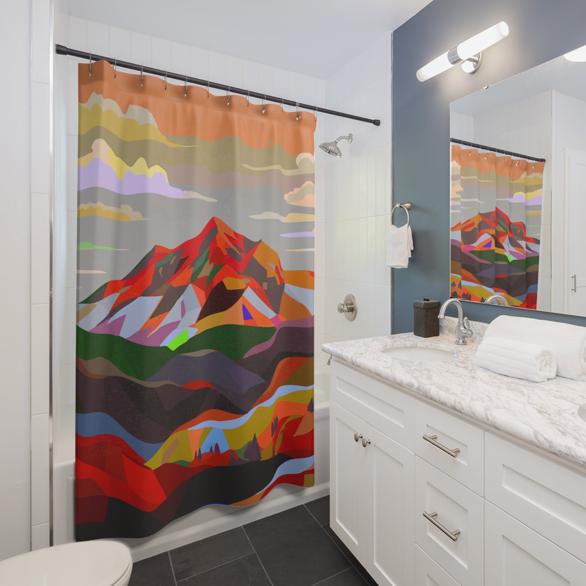 Colorados Home Mountain Love Shower Curtain
