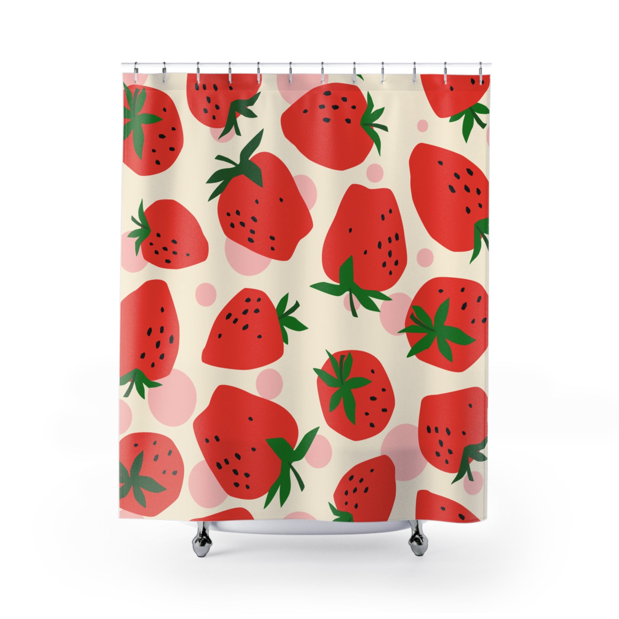 Strawberry Day Shower Curtain