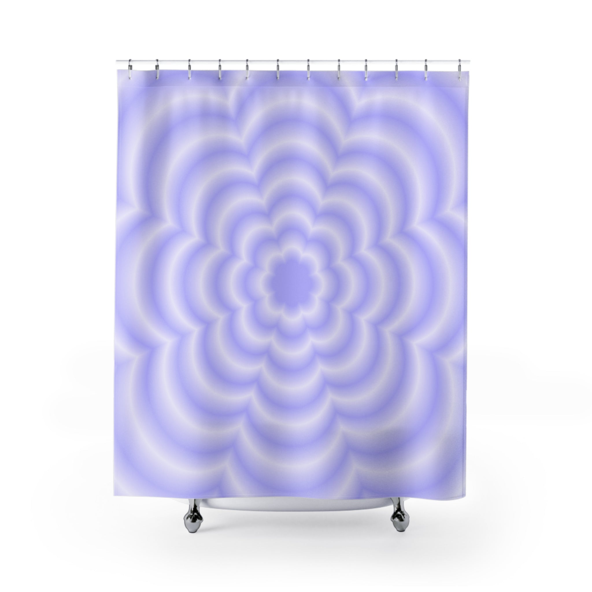 Modern Flower Wave Shower Curtain, Colorful Bathroom Decor, Trendy Home Accent, Gift for New Home, Boho Style, Vibrant Design