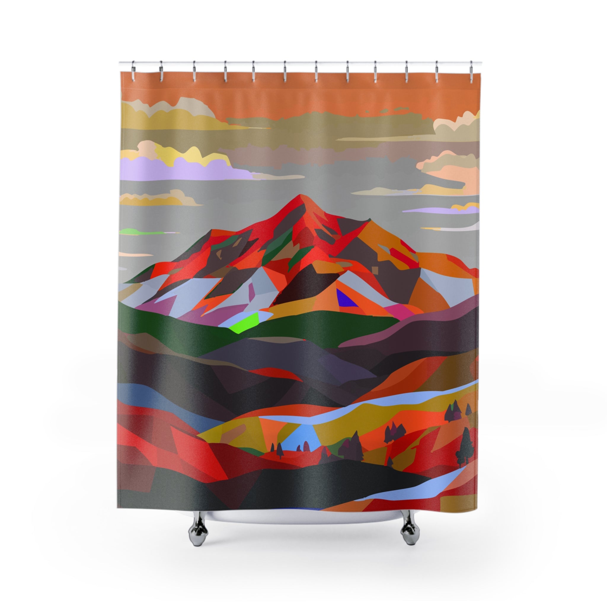 Colorados Home Mountain Love Shower Curtain