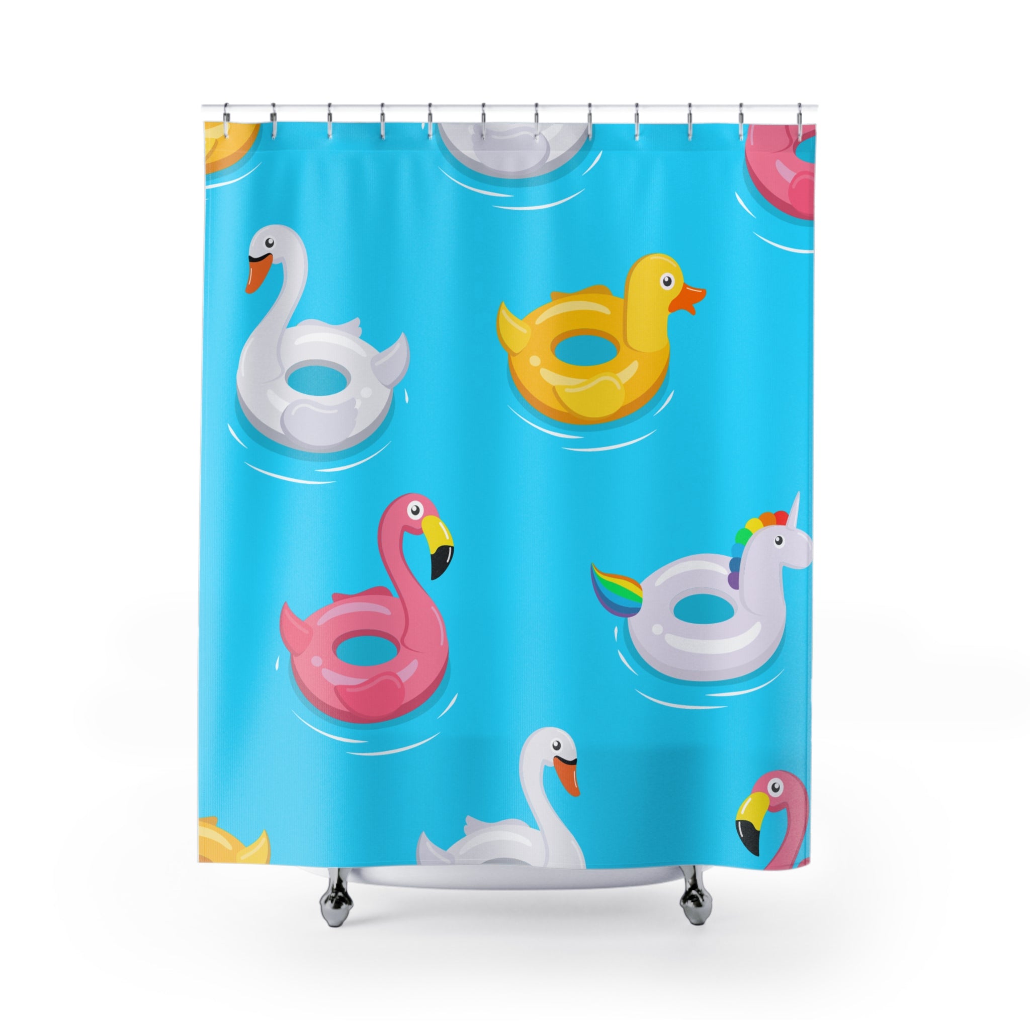 Floating Away Floaties Shower Curtain