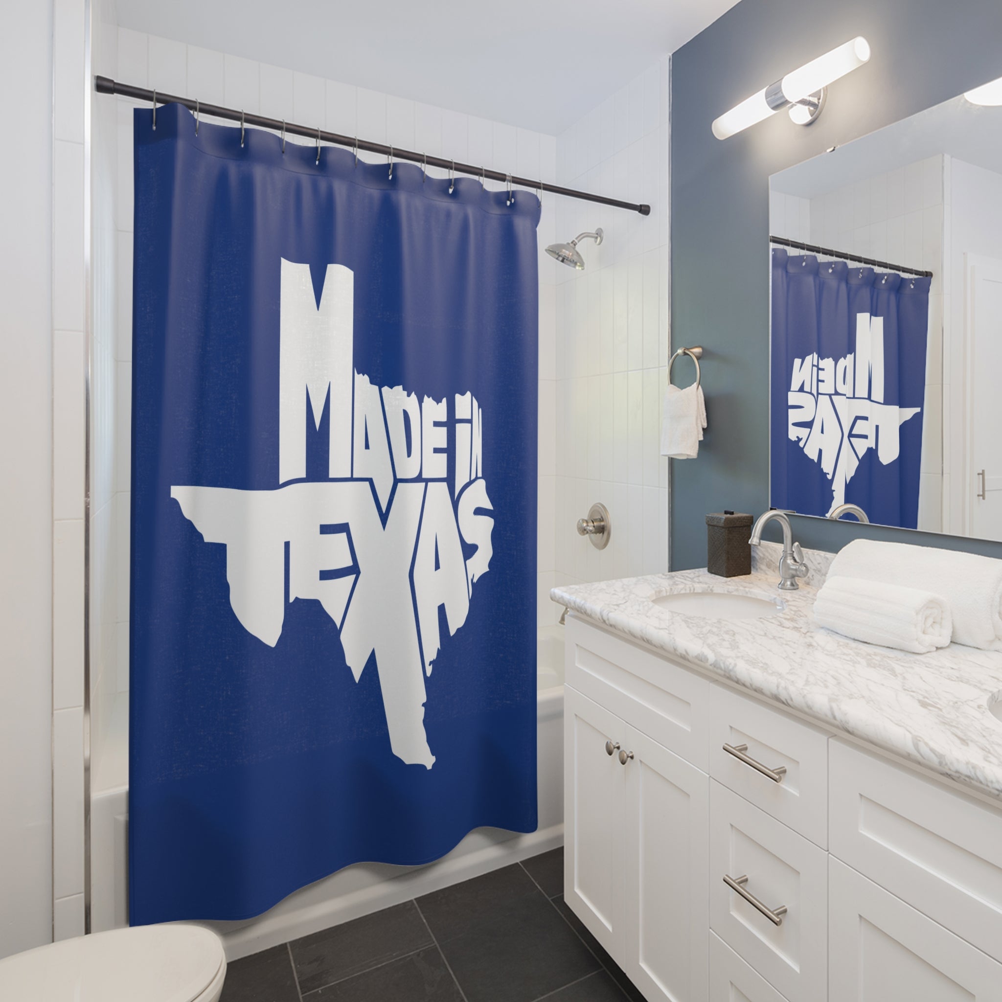 Texas-Inspired Shower Curtain, Rustic Home Decor, Bathroom Accessories, Gift for Texans, Made in Texas